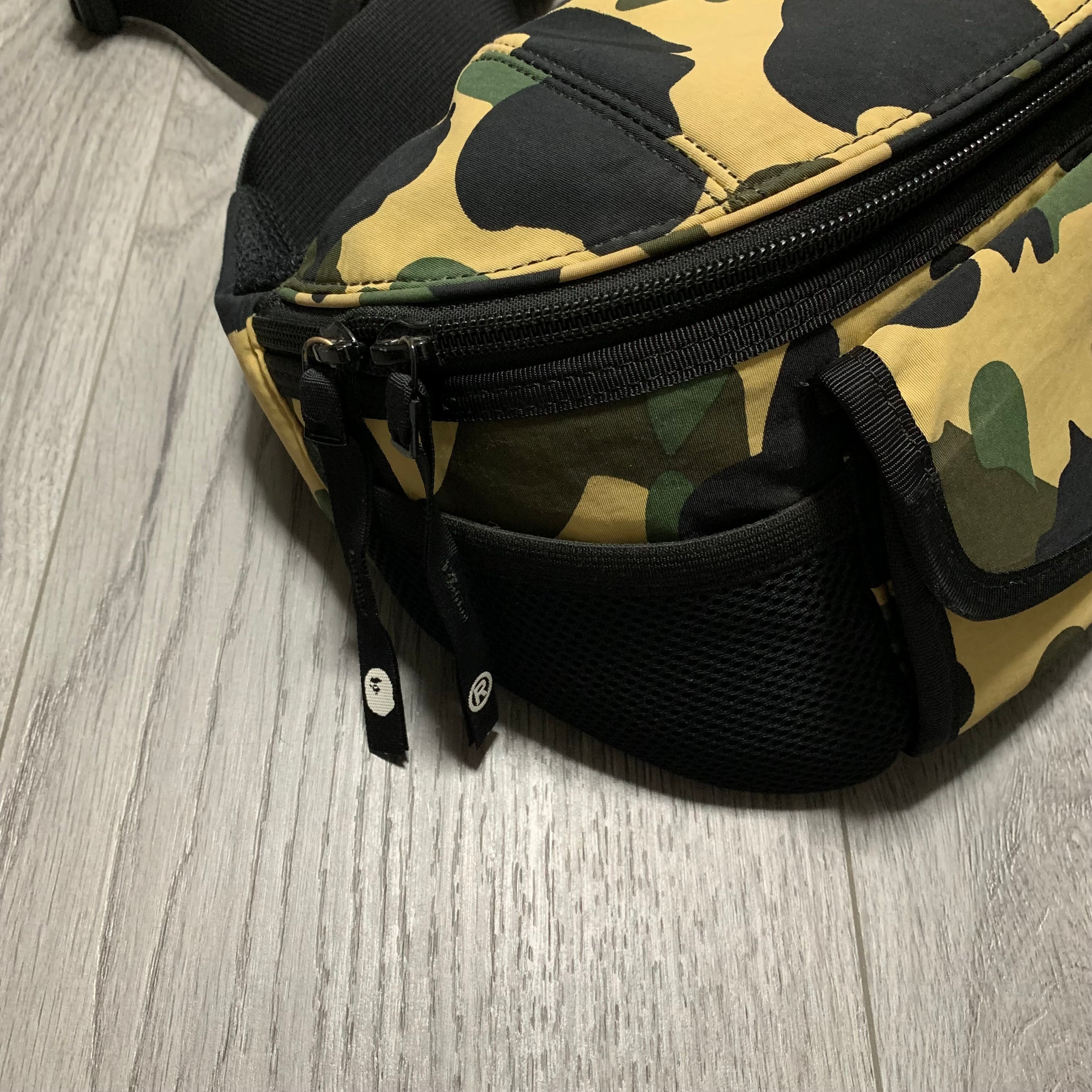 Bape Bag 1st Camo Shoulder & Waist Bag A Bathing Ape Yellow Green