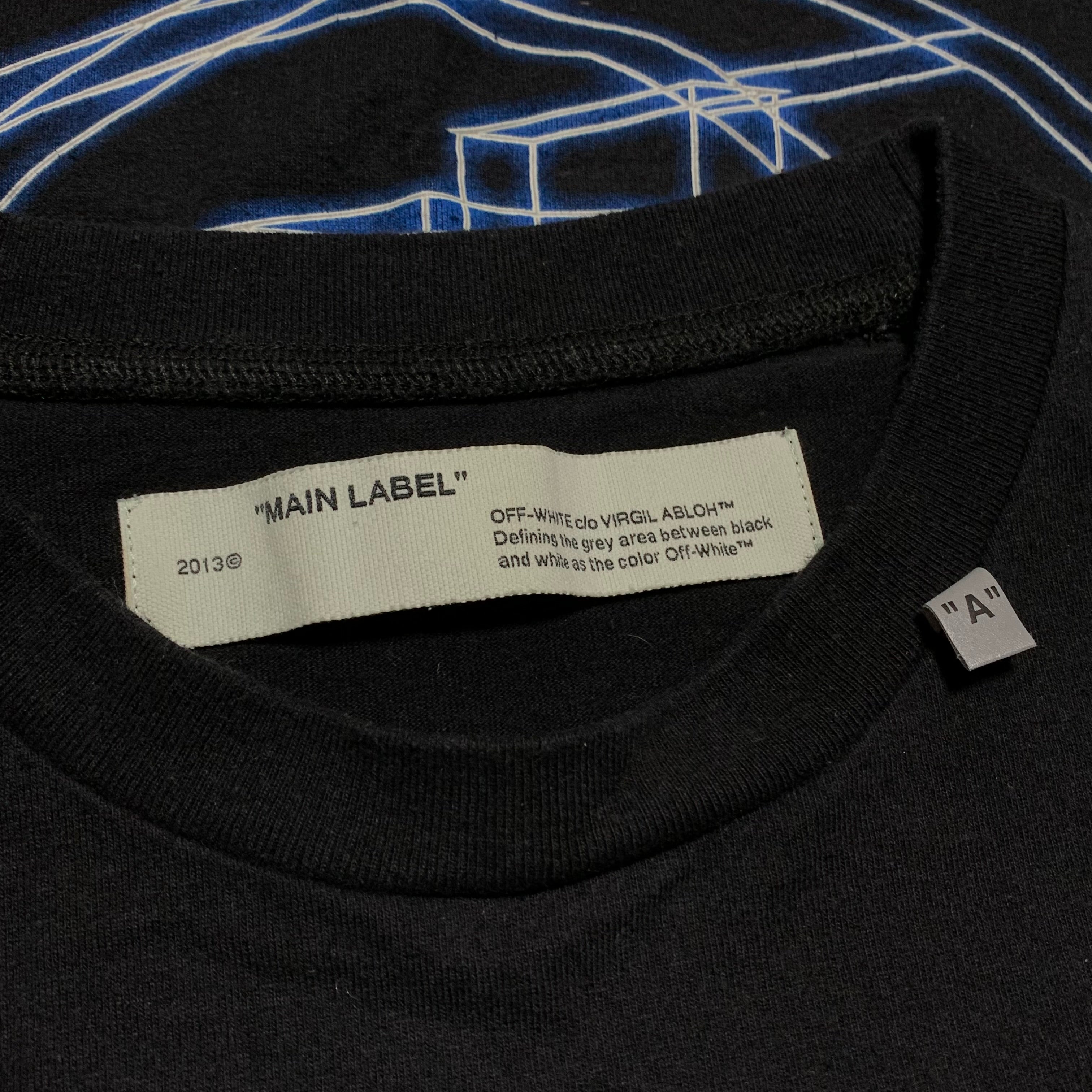 Represent Small Rationalism Black Tee Virgil Abloh