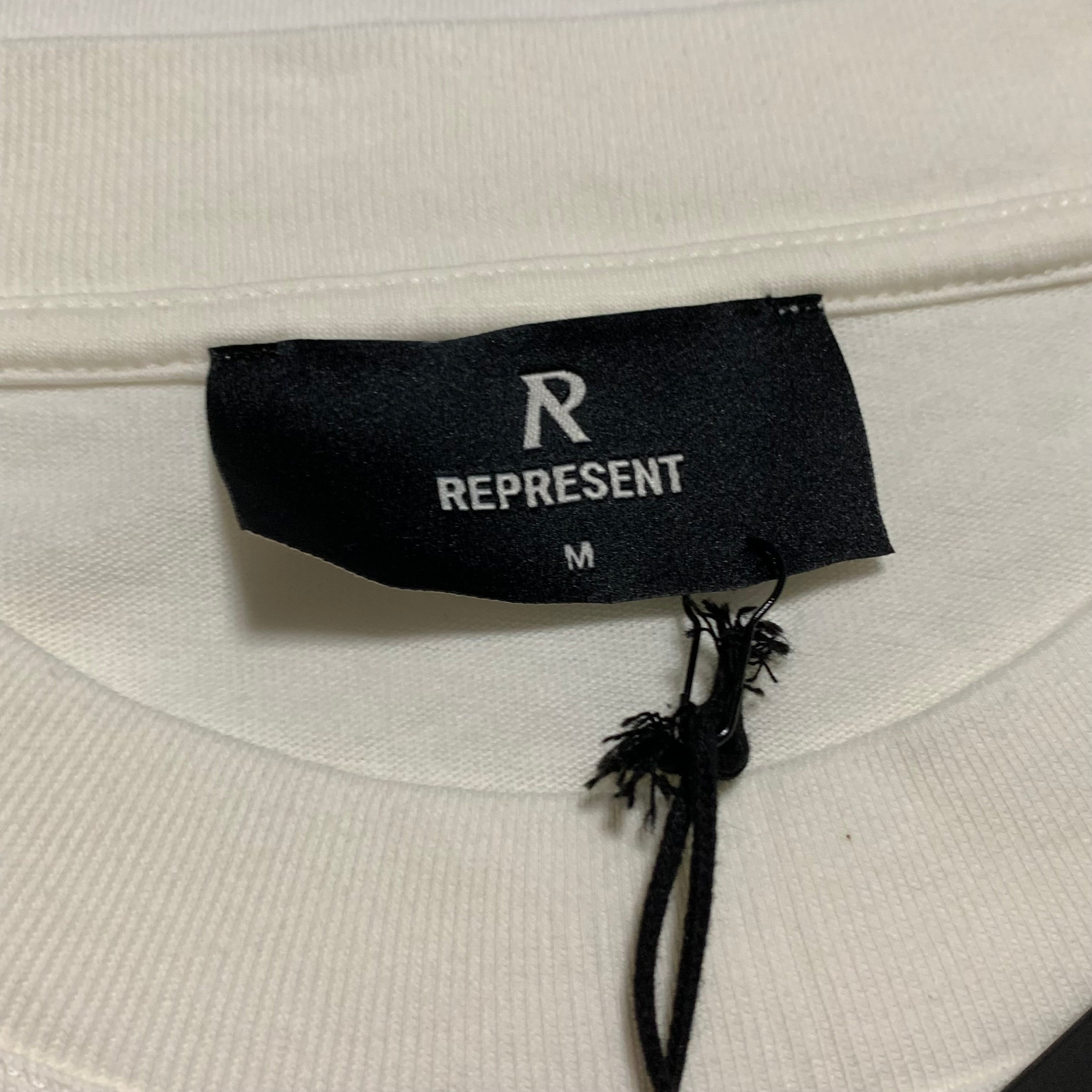 Represent Medium Owners Club Pink White Tee