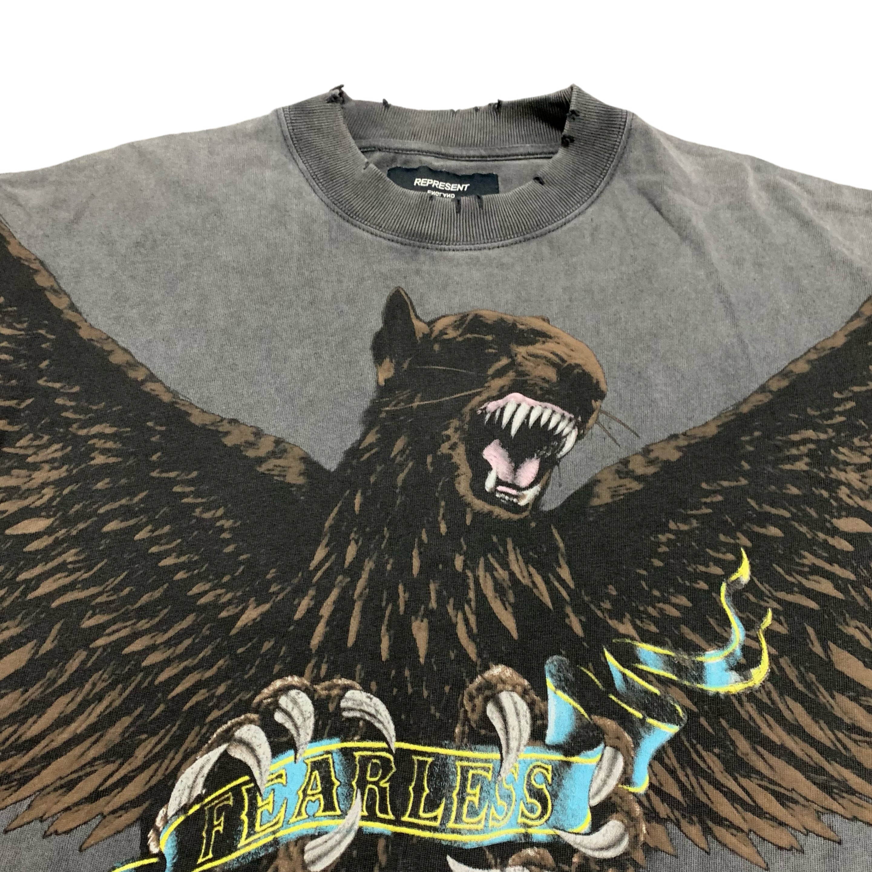 Represent XS Terrier Eagle Vintage Grey Tee