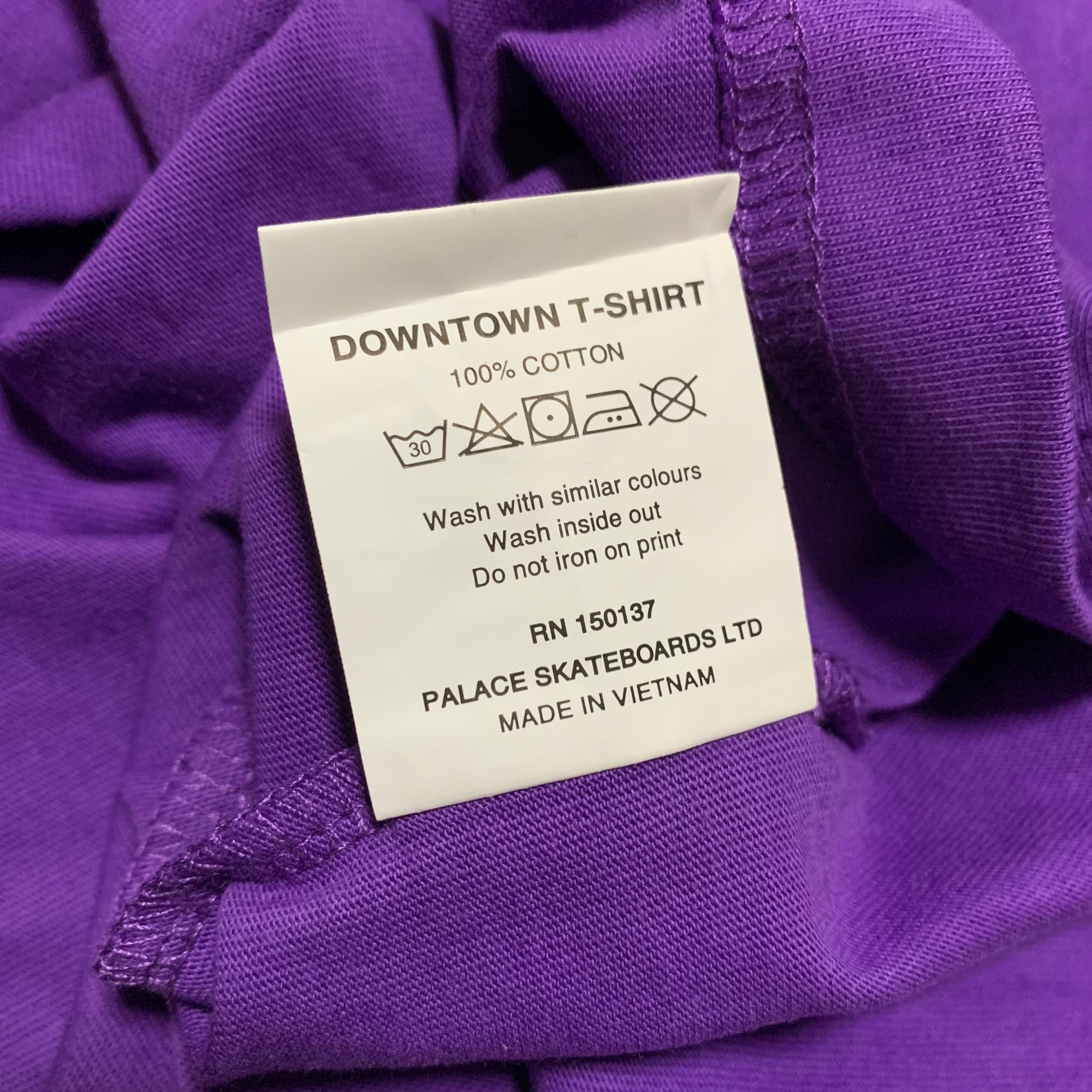 Palace Small Downtown Purple Tee 2023