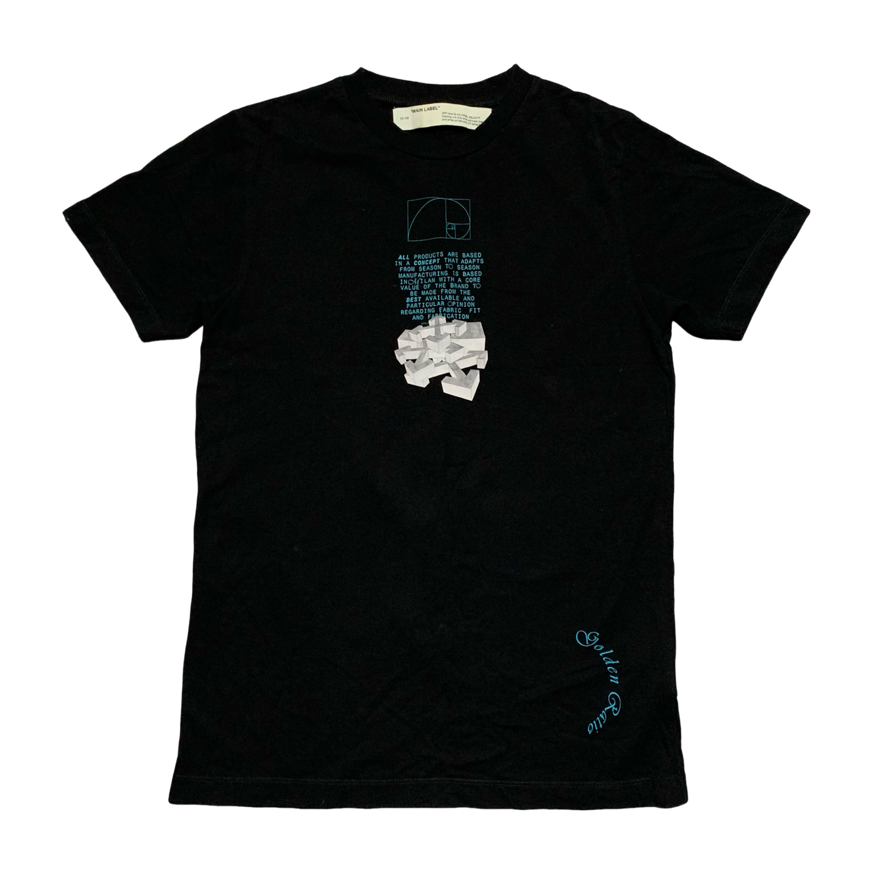 Off White Small Dripping Arrows Black Tee Virgil Abloh