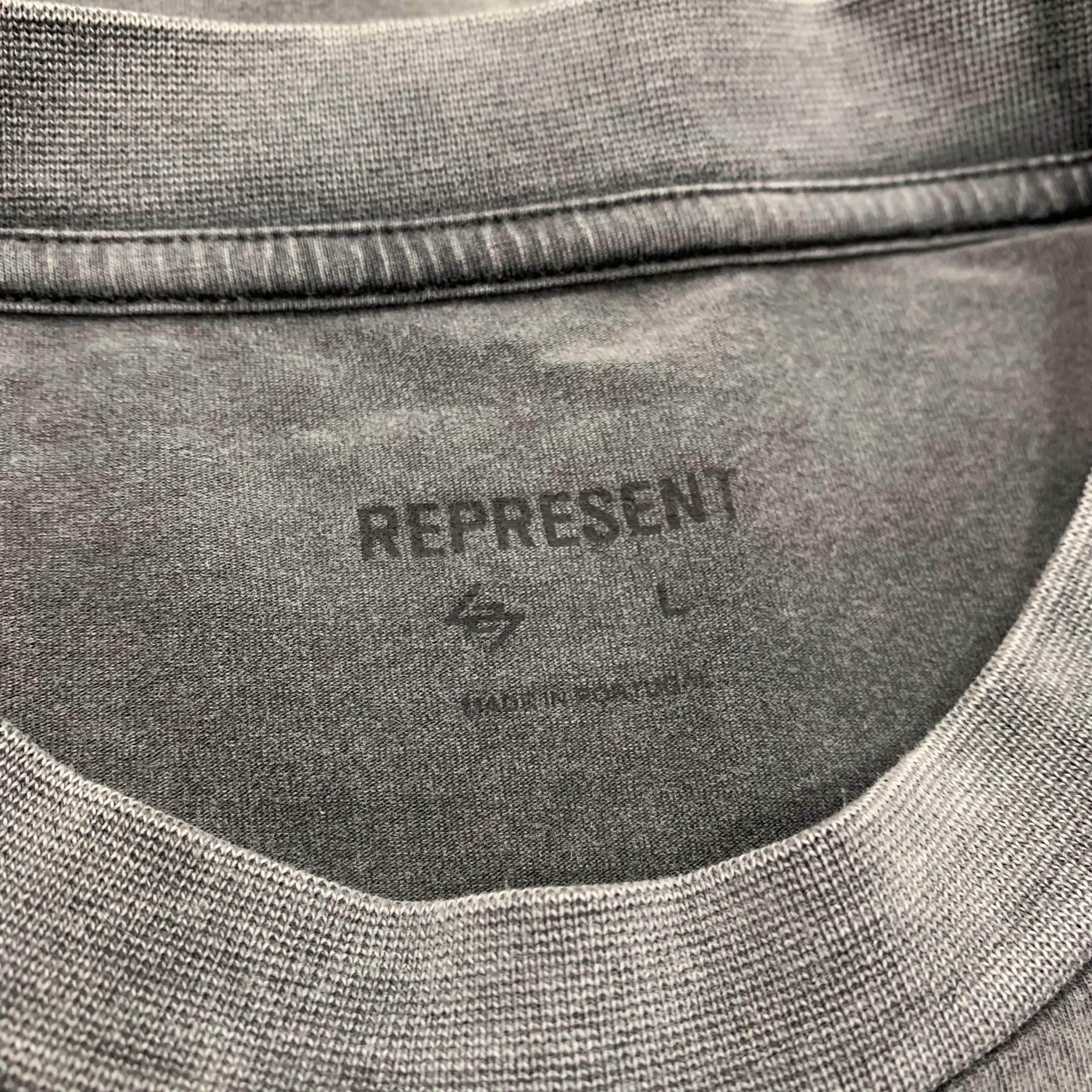 Represent Large Tee 247 Vintage Grey T-Shirt On A Mission