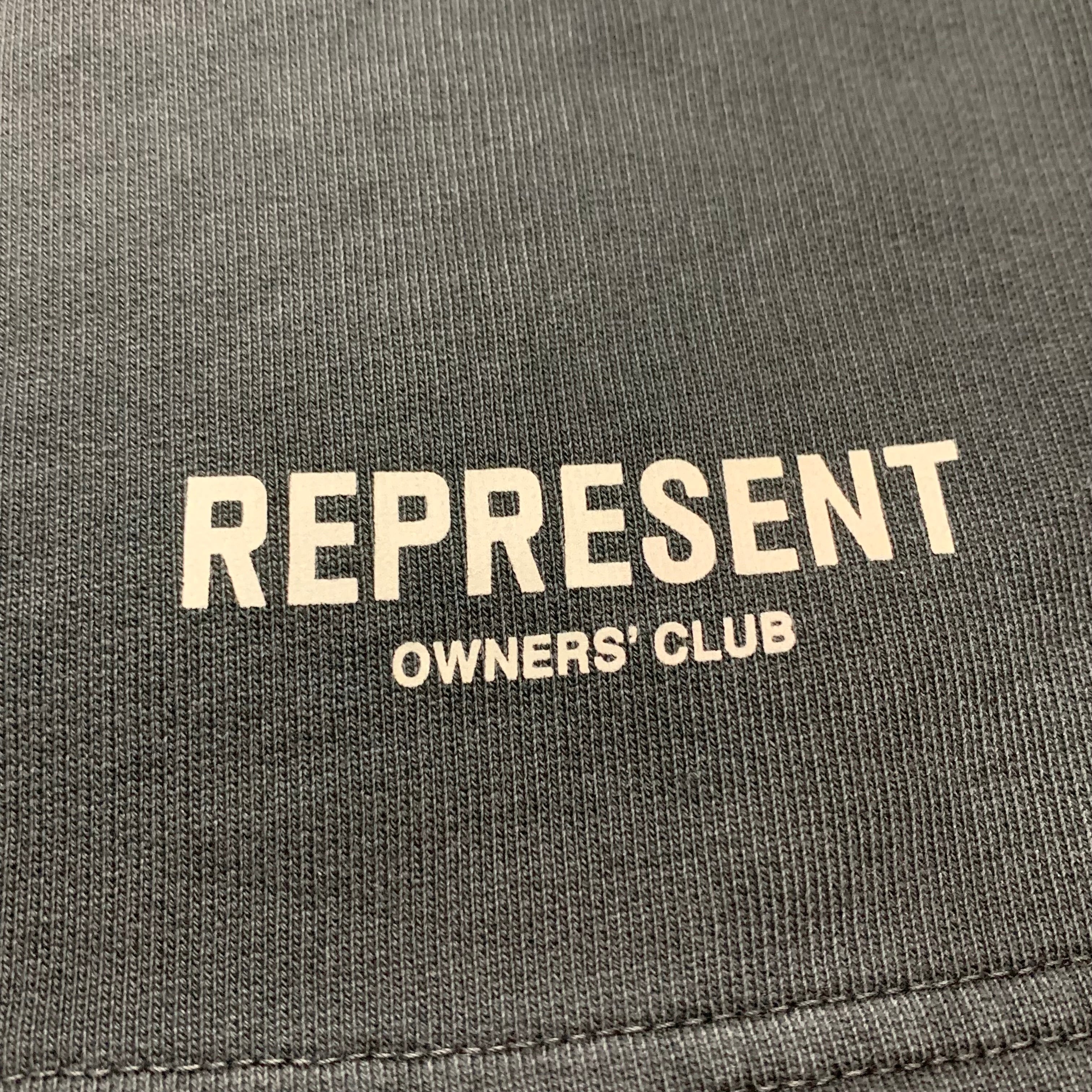 Represent Medium Shorts Owners Cub Stained Black Bottoms