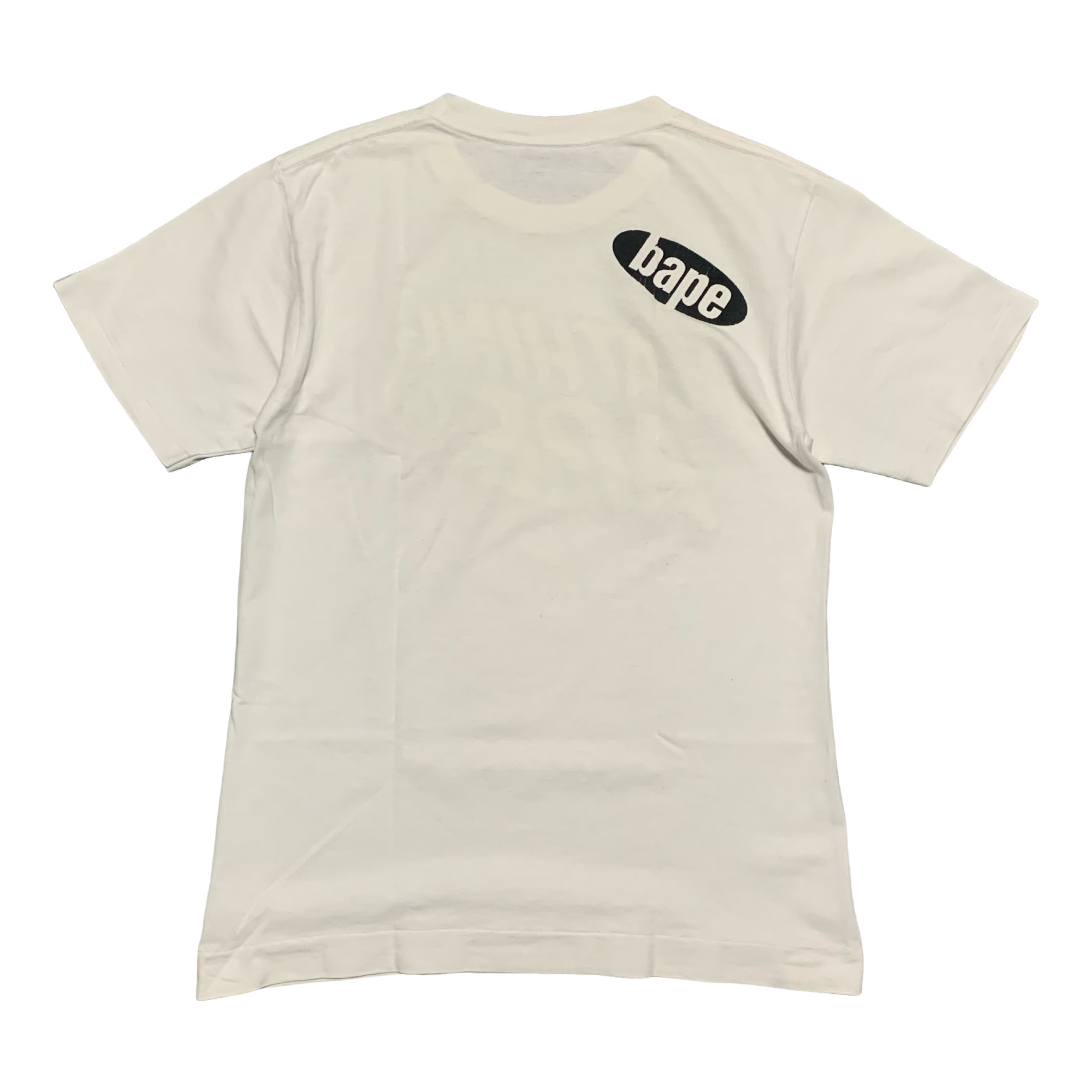Bape Small Tee Graphic White A Bating Ape T-Shirt Vintage 90s