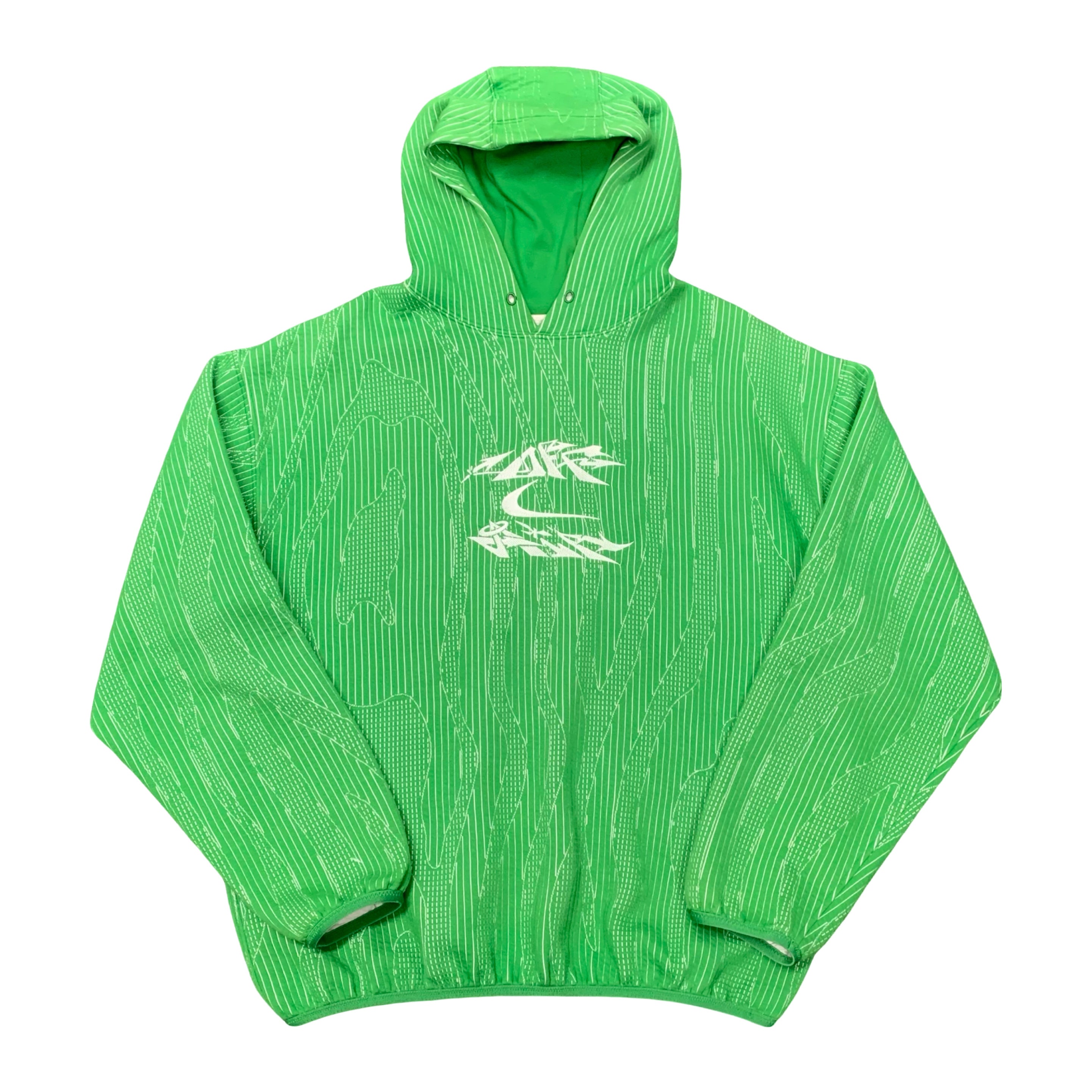 Off White Medium Nike Hoodie Engineered NRG Green Hoodie Virgil Abloh