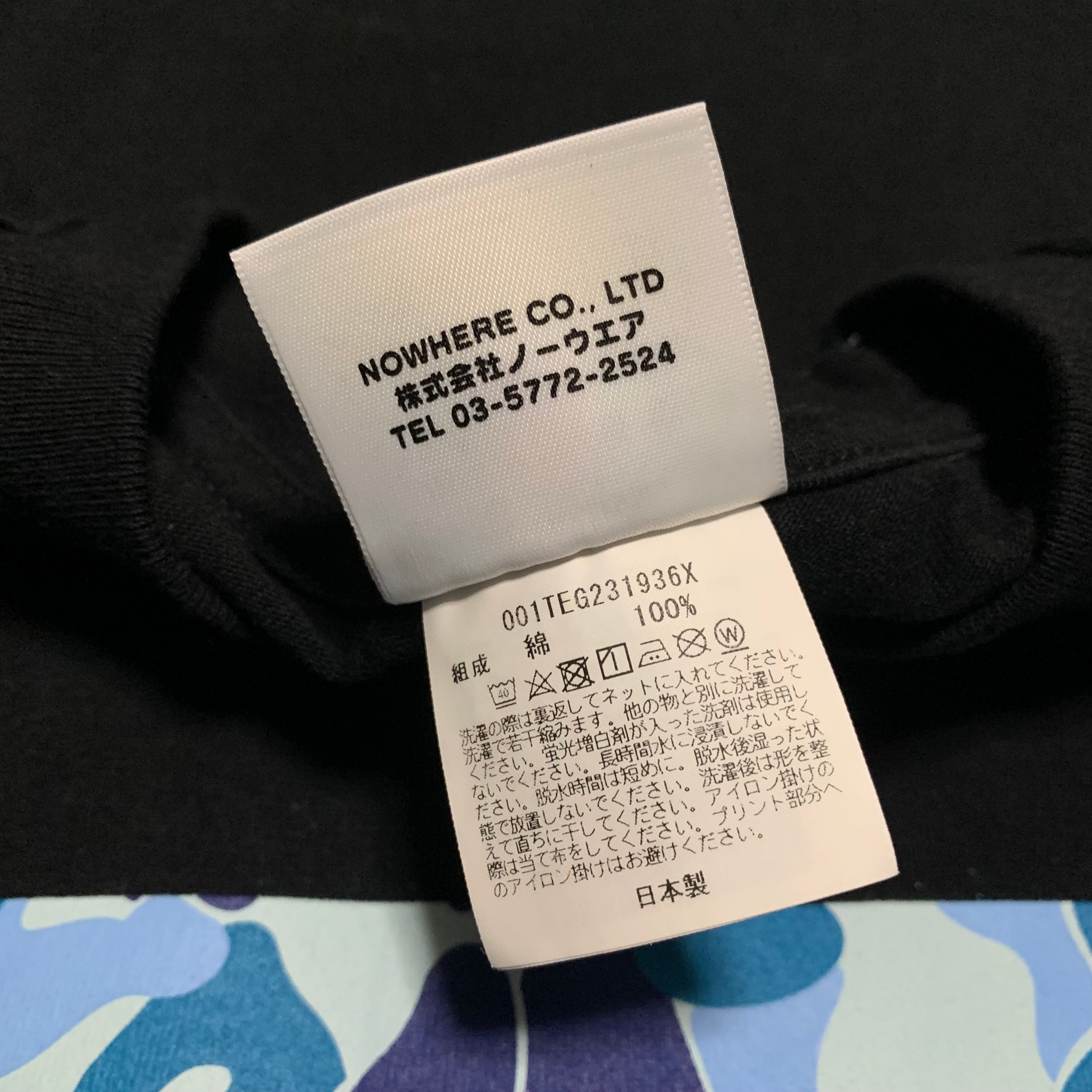 Bape Medium Anti Social Club Blue ABC Camo Black Tee A Bathing Ape 2017