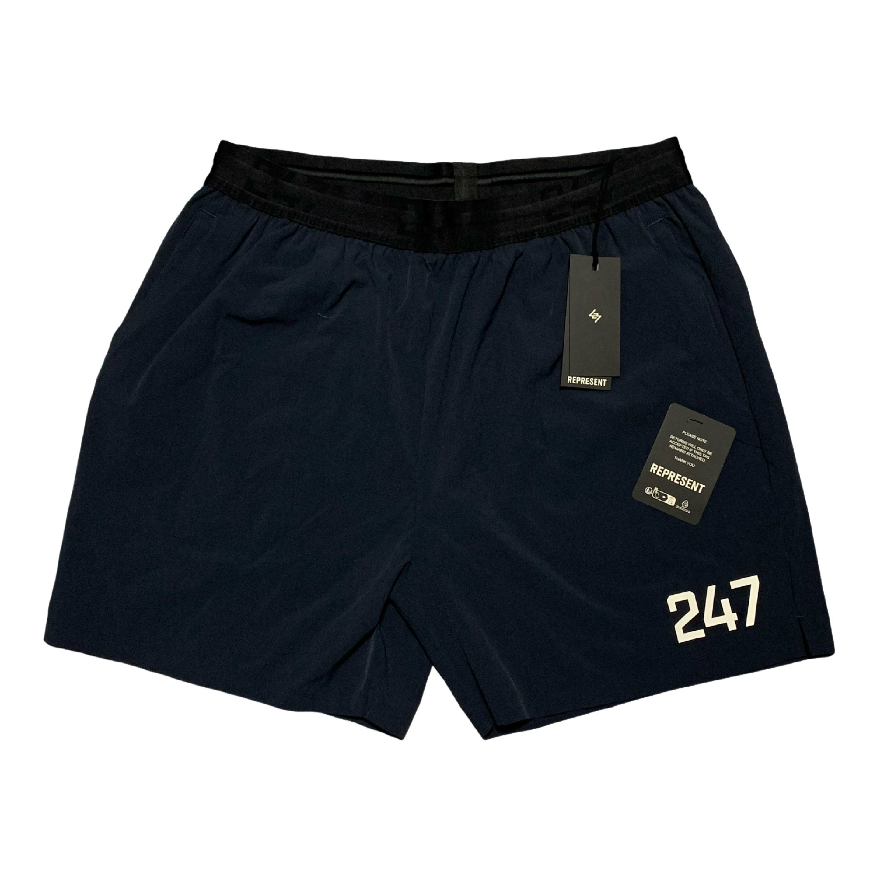 Represent XL Shorts 247 Fused Navy Blue Shorts Bottoms