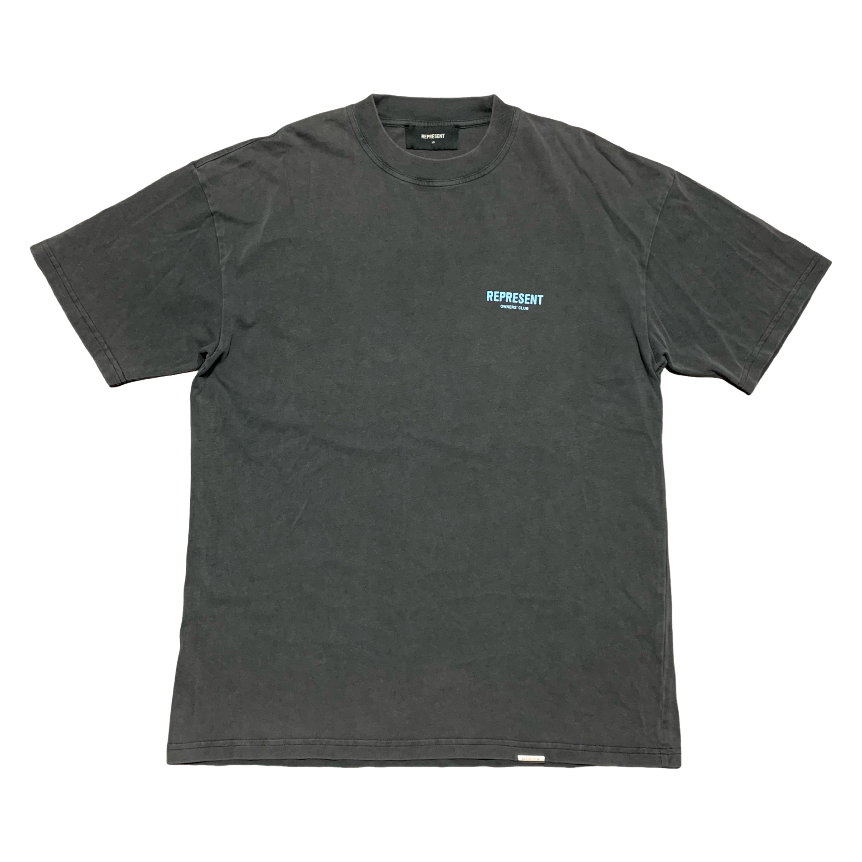 Represent XS Owners Club Vintage Grey Tee Blue Graphic