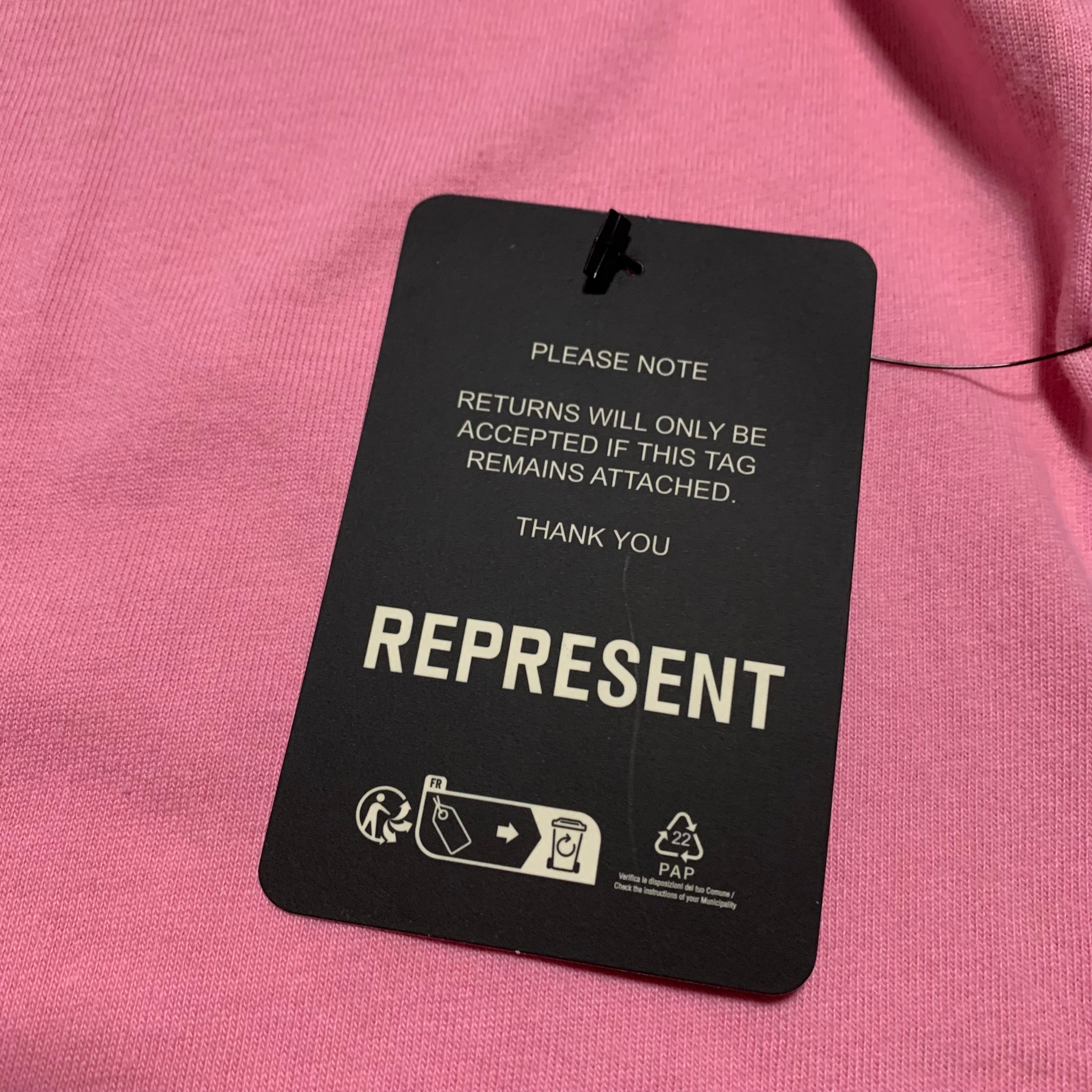 Represent Small Owners Club Script Pink Tee