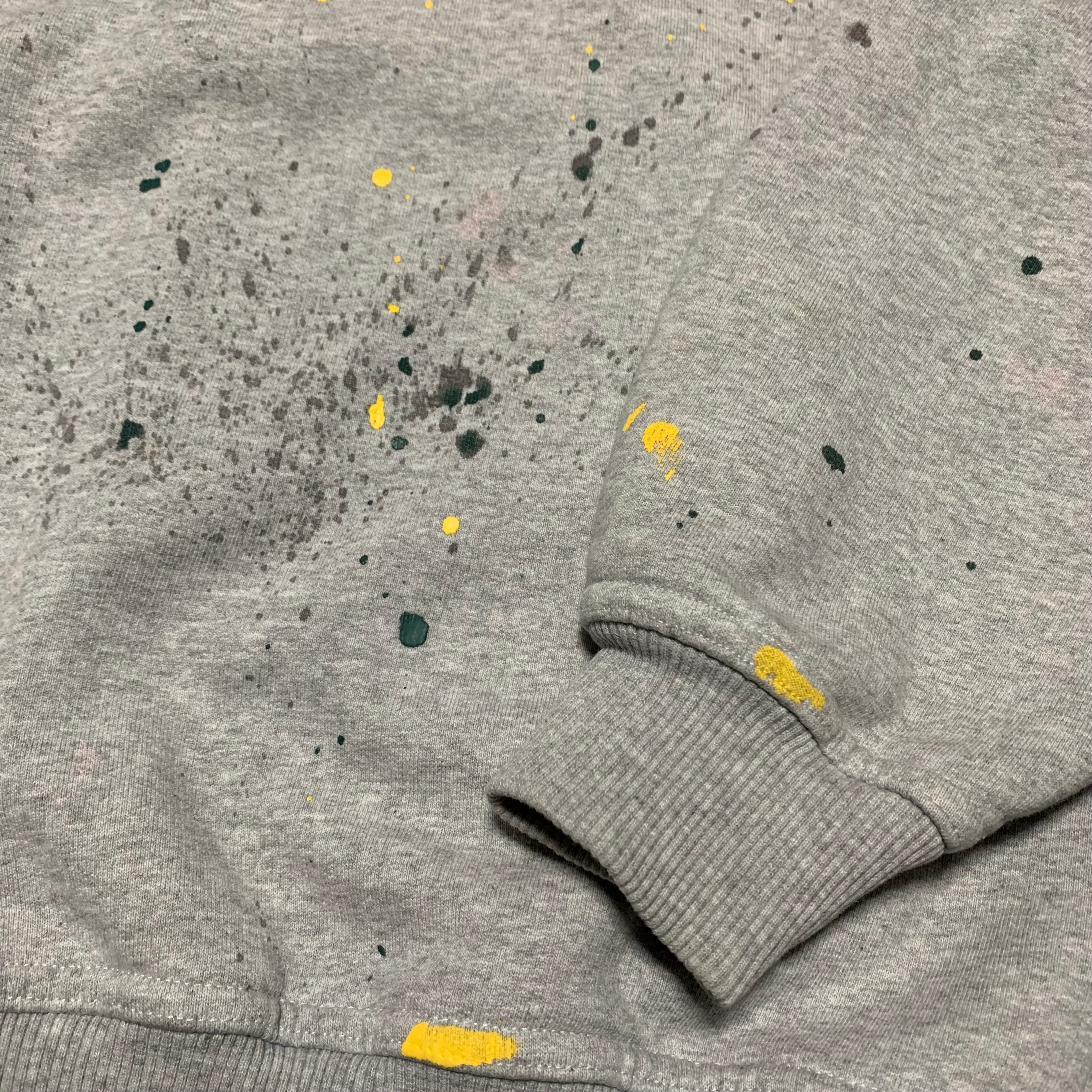 Represent XS Bespoke Commissions Grey Sweater Sweatshirt Crewneck Paint Splatter