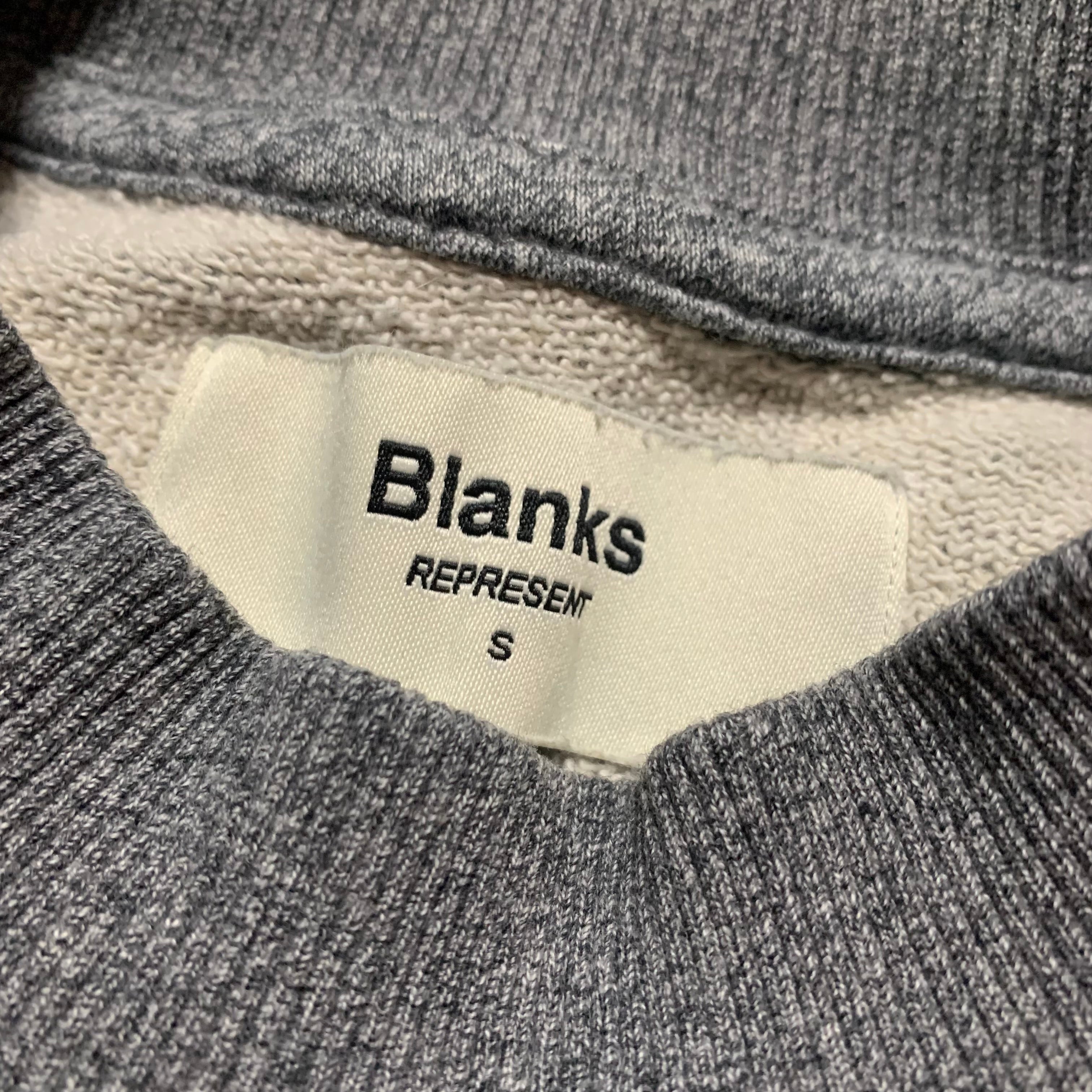 Represent Small Blanks Grey Sweater Sweatshirt Crewneck