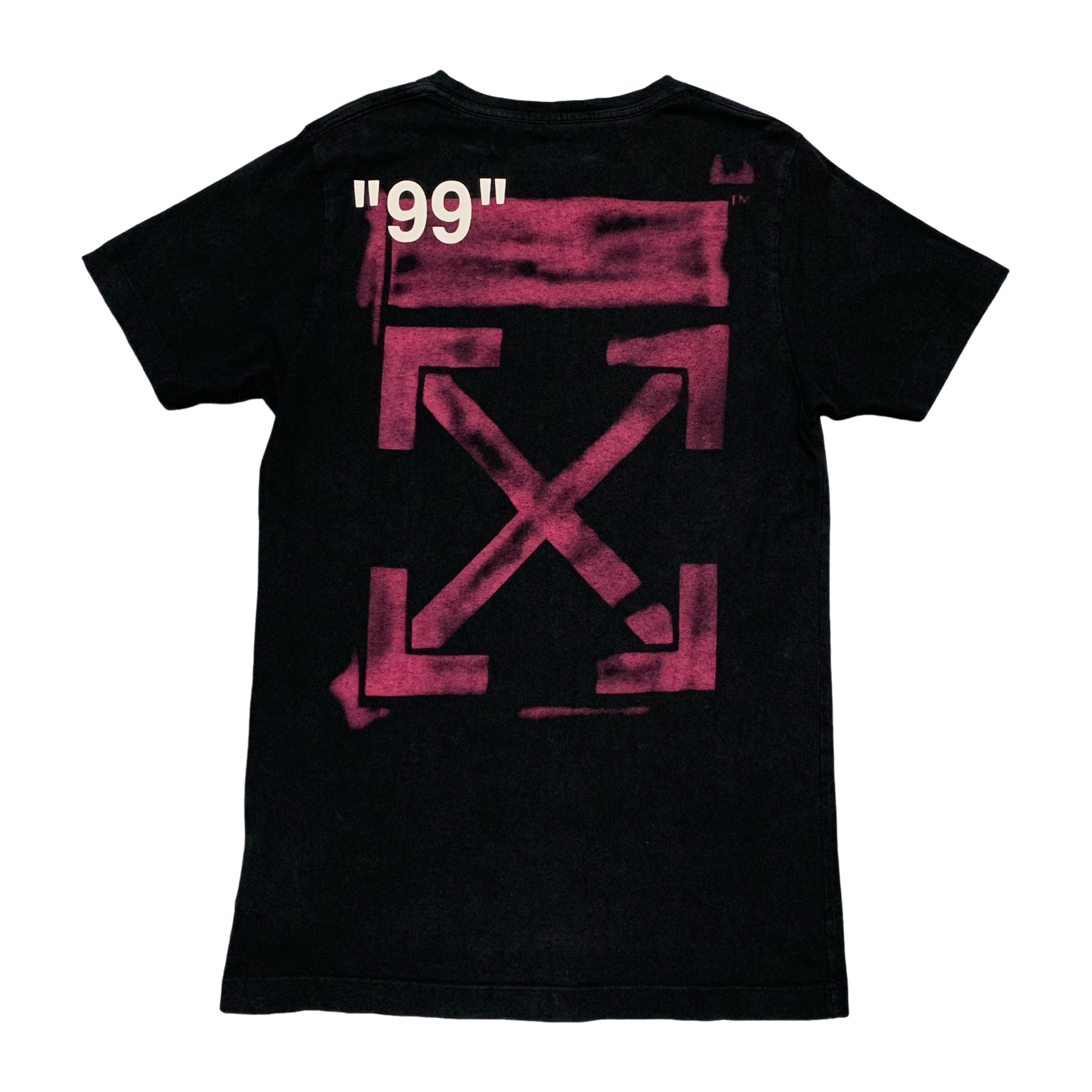 Off White Small Impressionism Arrows Black Tee Virgil Abloh