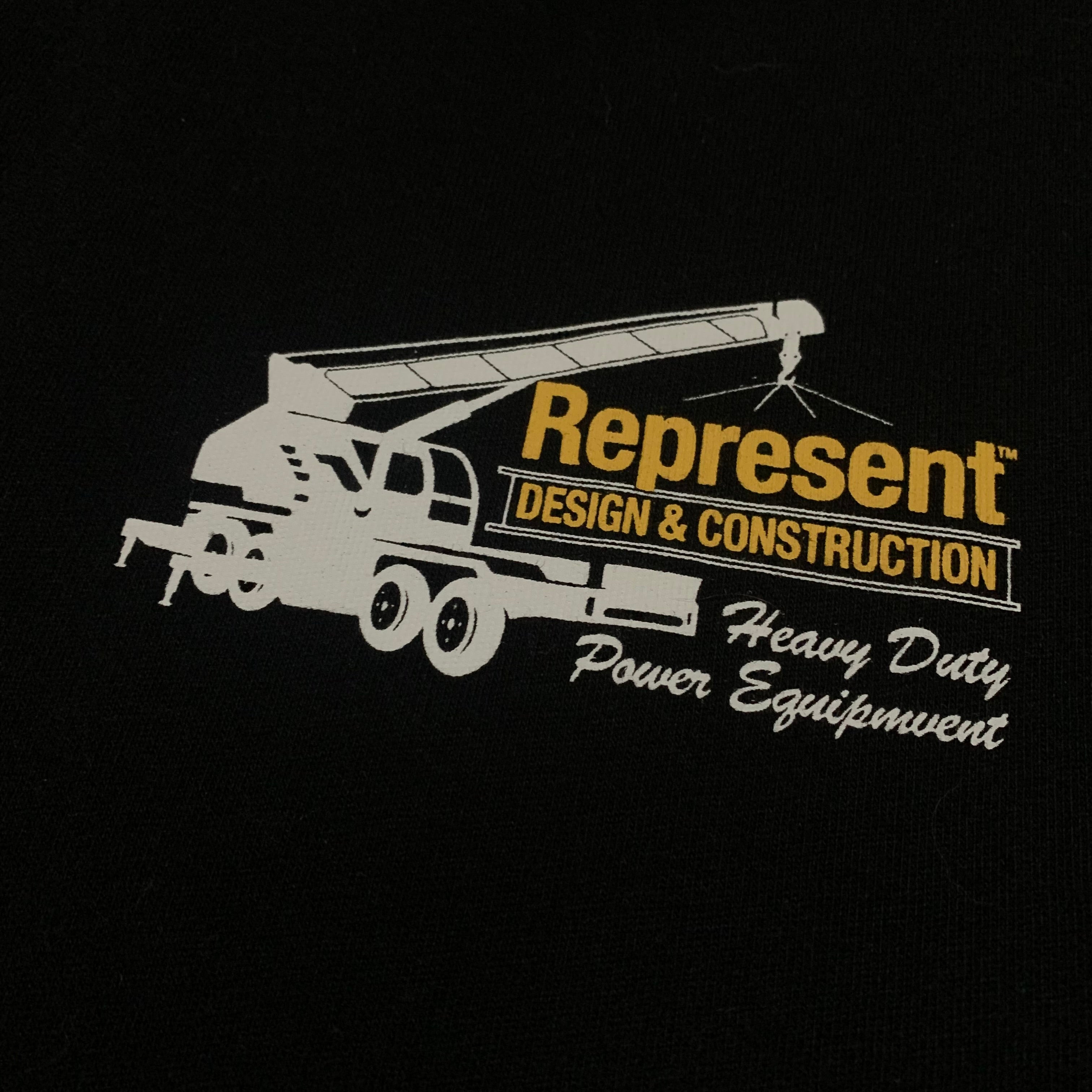 Represent XL Design & Construction Jet Black Tee