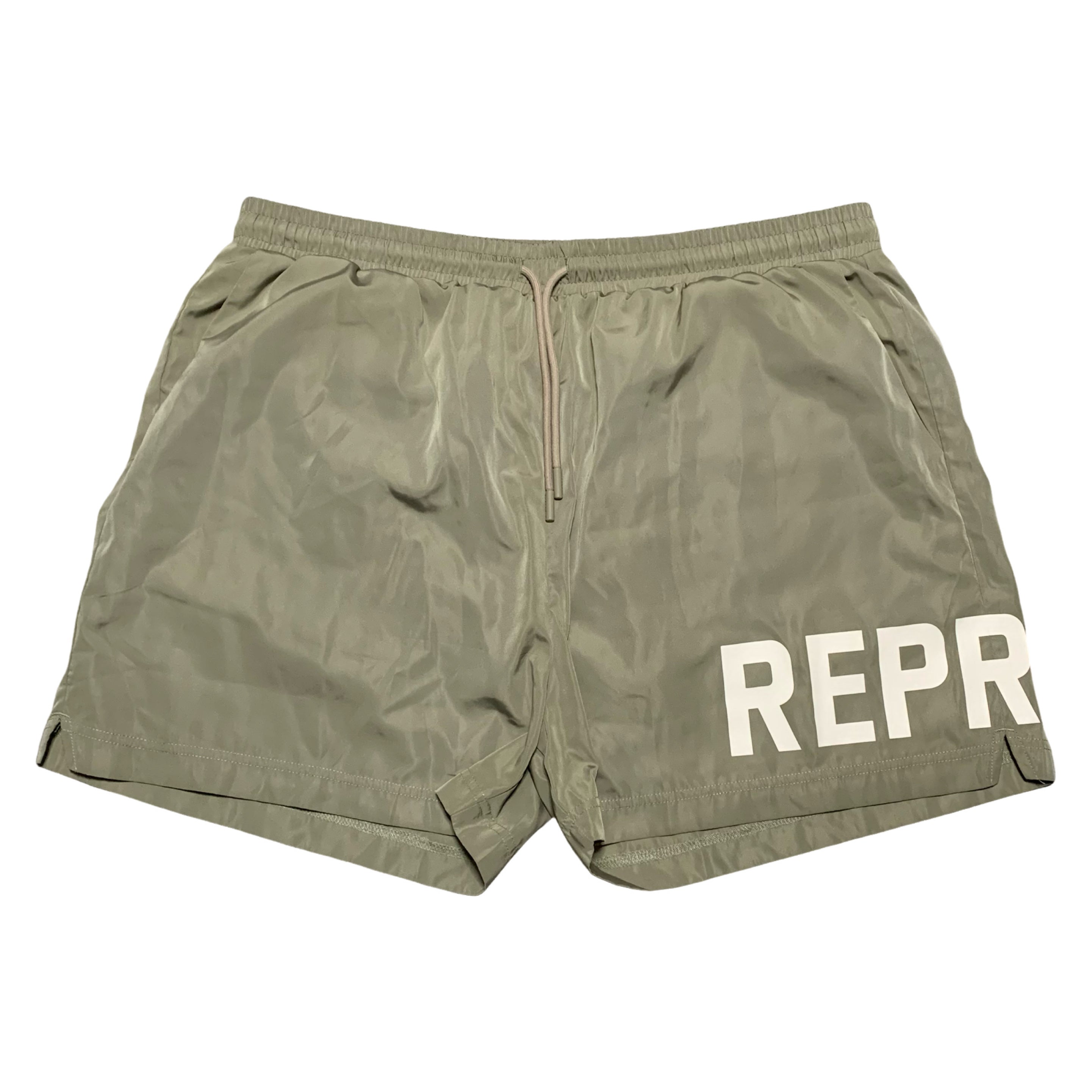 Represent XXL Swim Shorts REP Khaki Green Bottoms