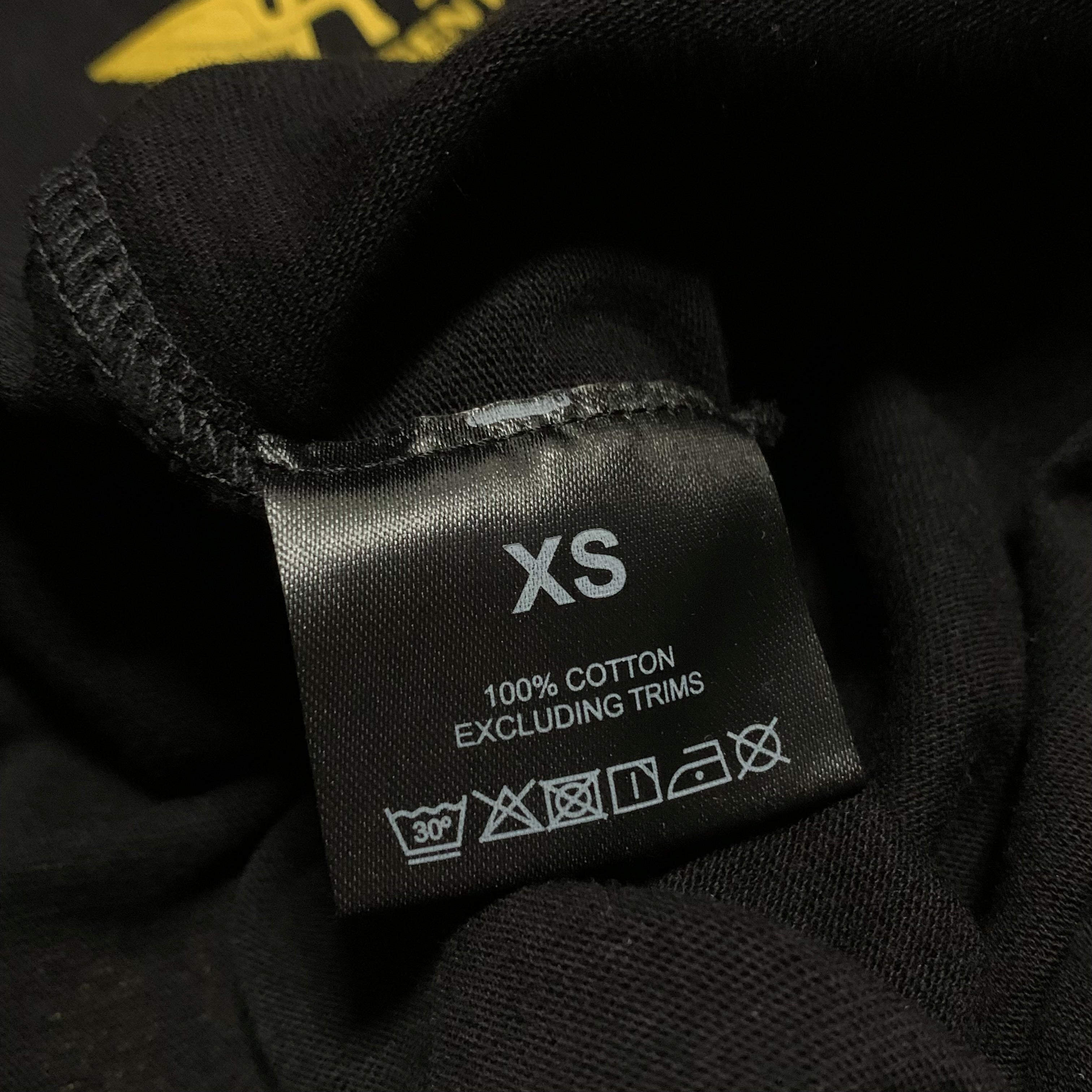 Represent XS Manchester Exclusive Jet Black Long Sleeve Tee Top
