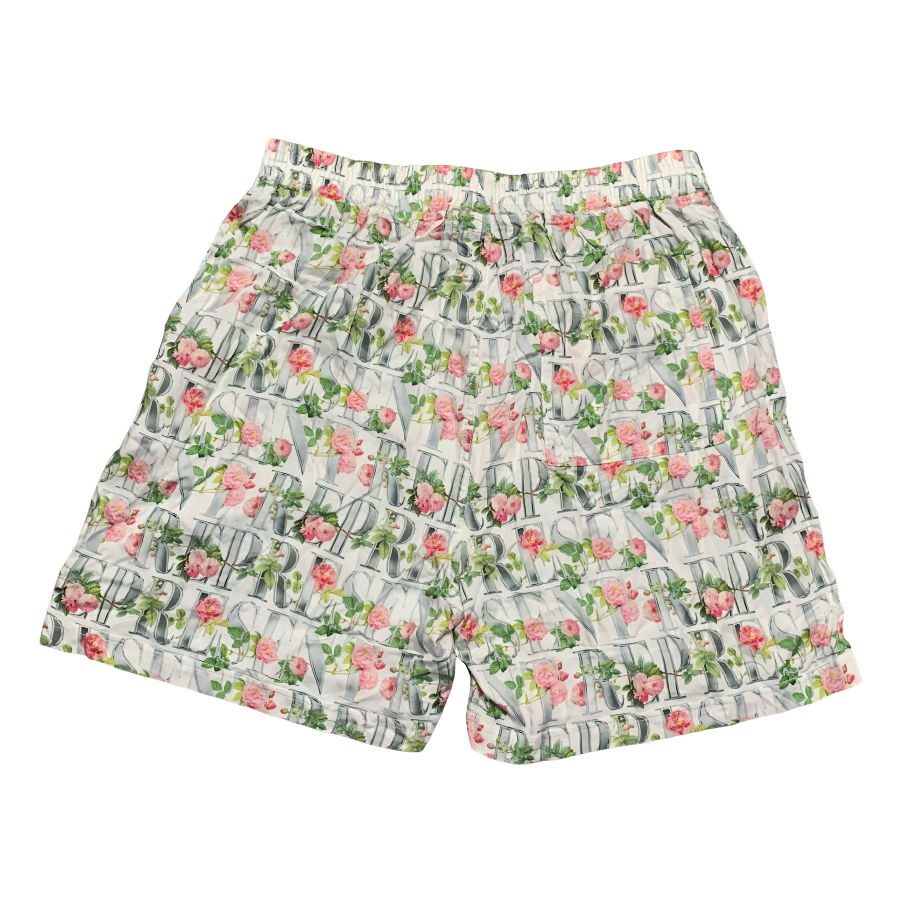 Represent Medium Shorts White Floral Bottoms