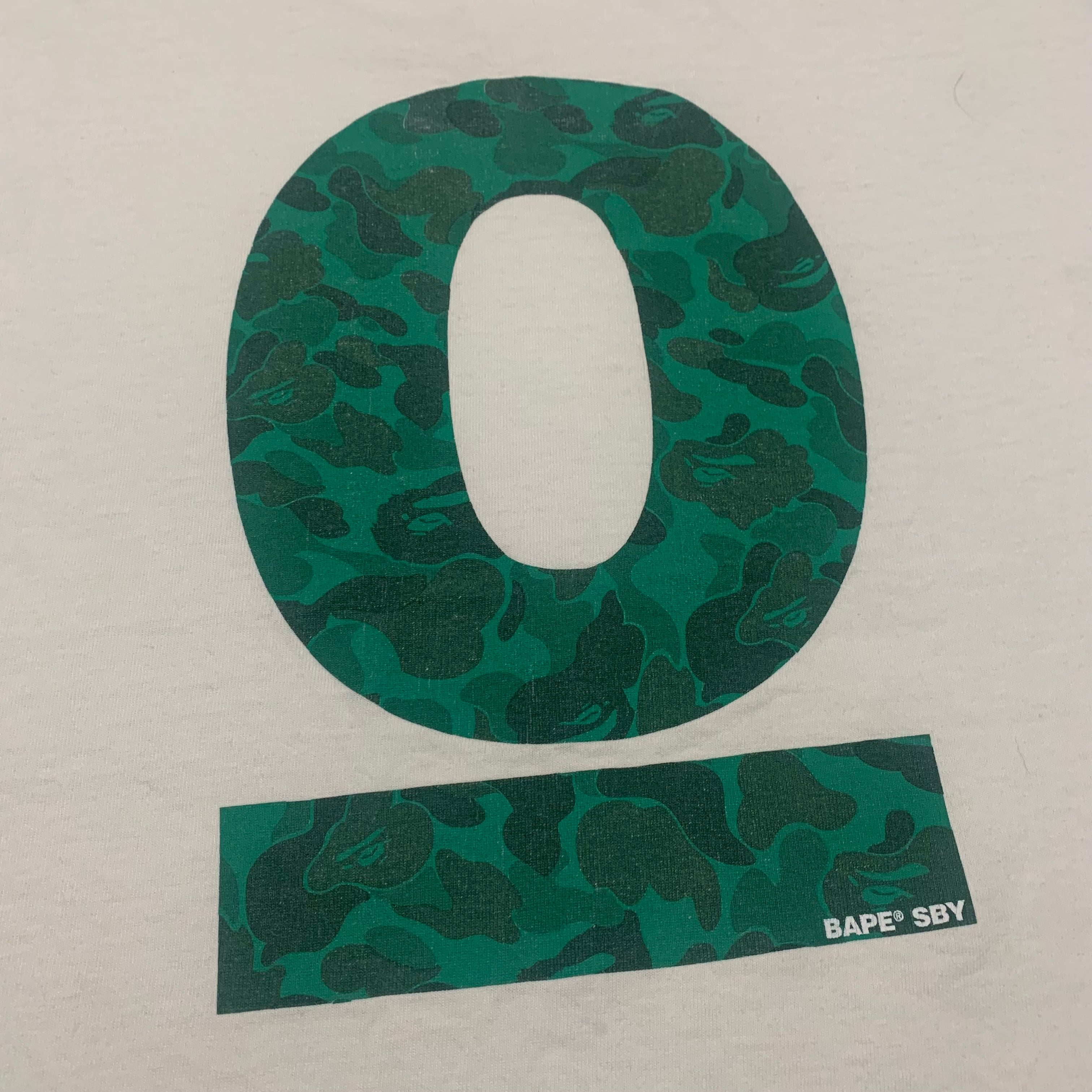 Bape Medium 0 Anniversary Shibuya Store Camo White Tee A Bathing Ape Rare