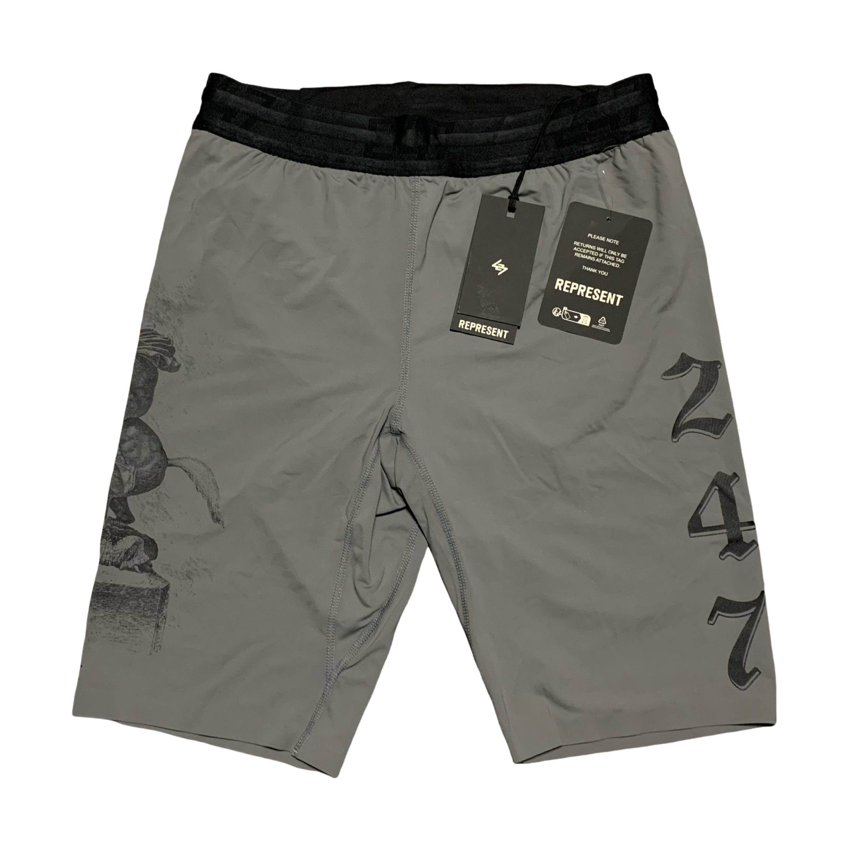 Represent XS Shorts Vintage 247 Half Tight Smoke Grey Bottoms