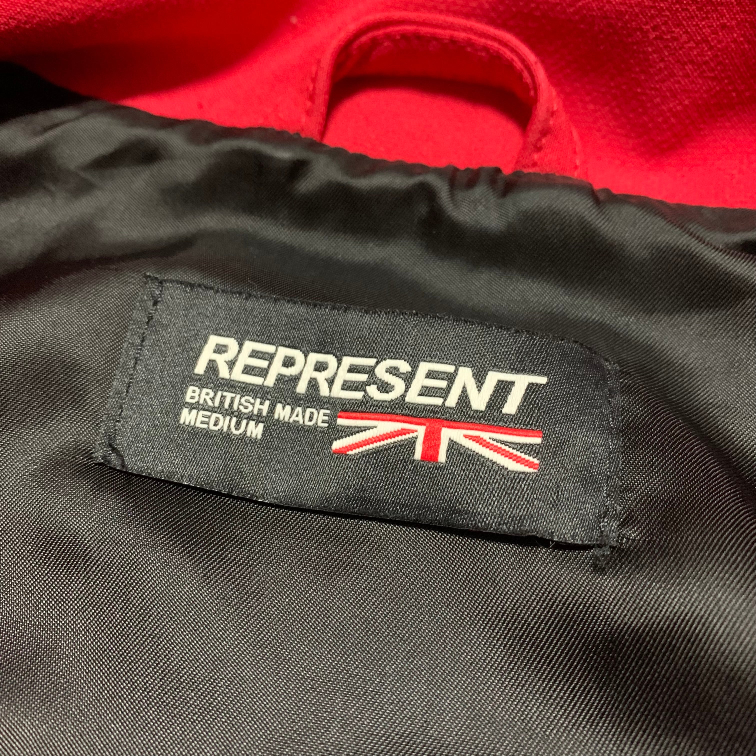 Represent Medium United Jack Red Zip Track Jacket British Made 2018