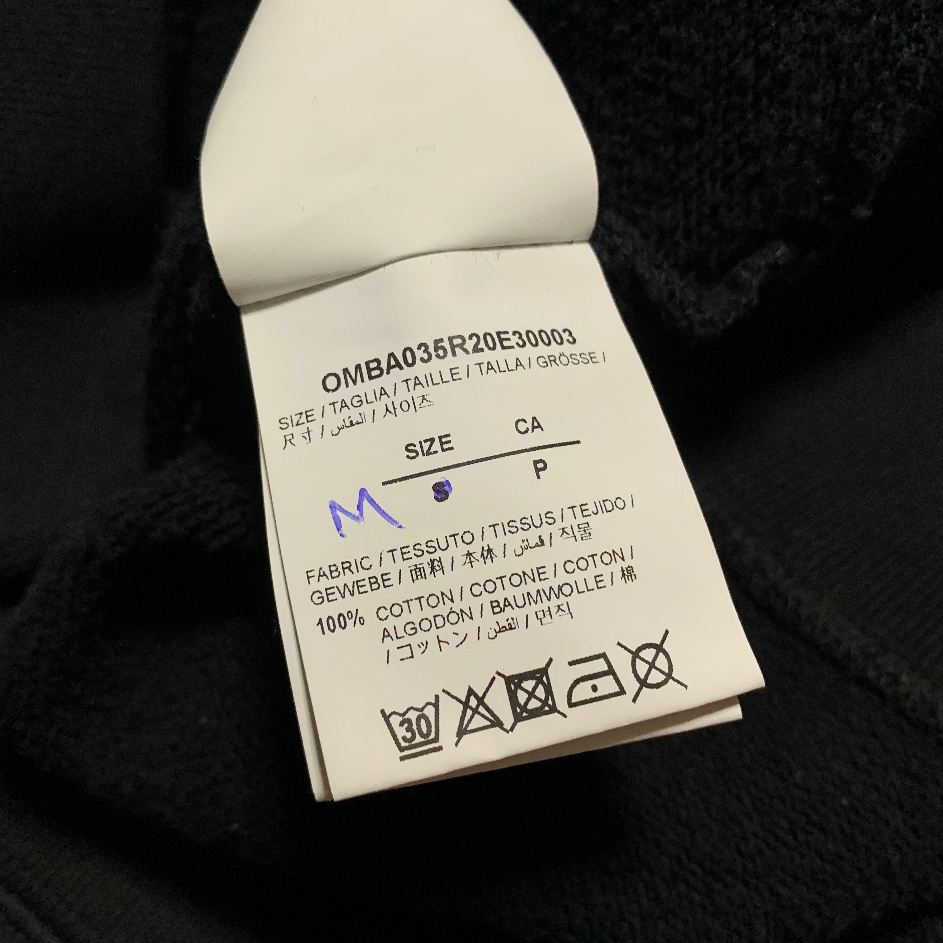 Off White Medium Rationalism Black Sweatshirt Crewneck Virgil Abloh