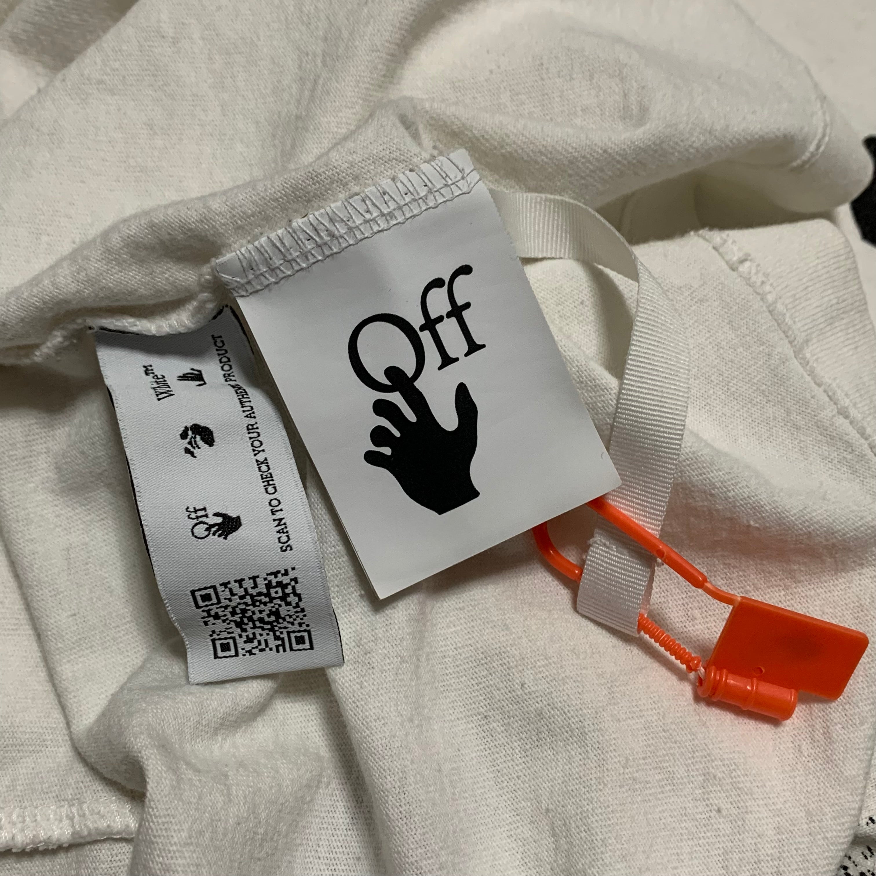 Off White Medium Graffiti Arrows White Tee Virgil Abloh