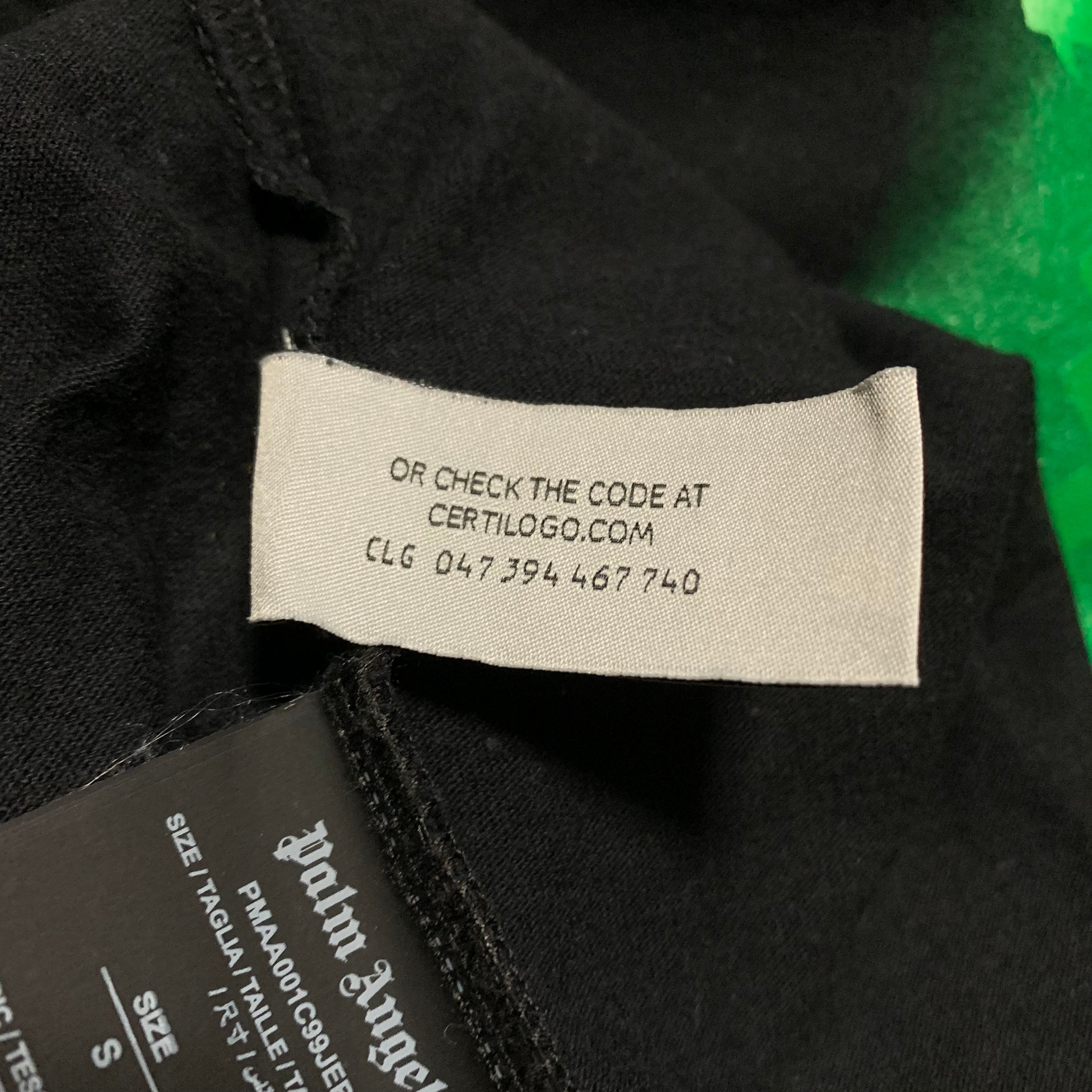 Palm Angels Small Sprayed Milano Black Tee