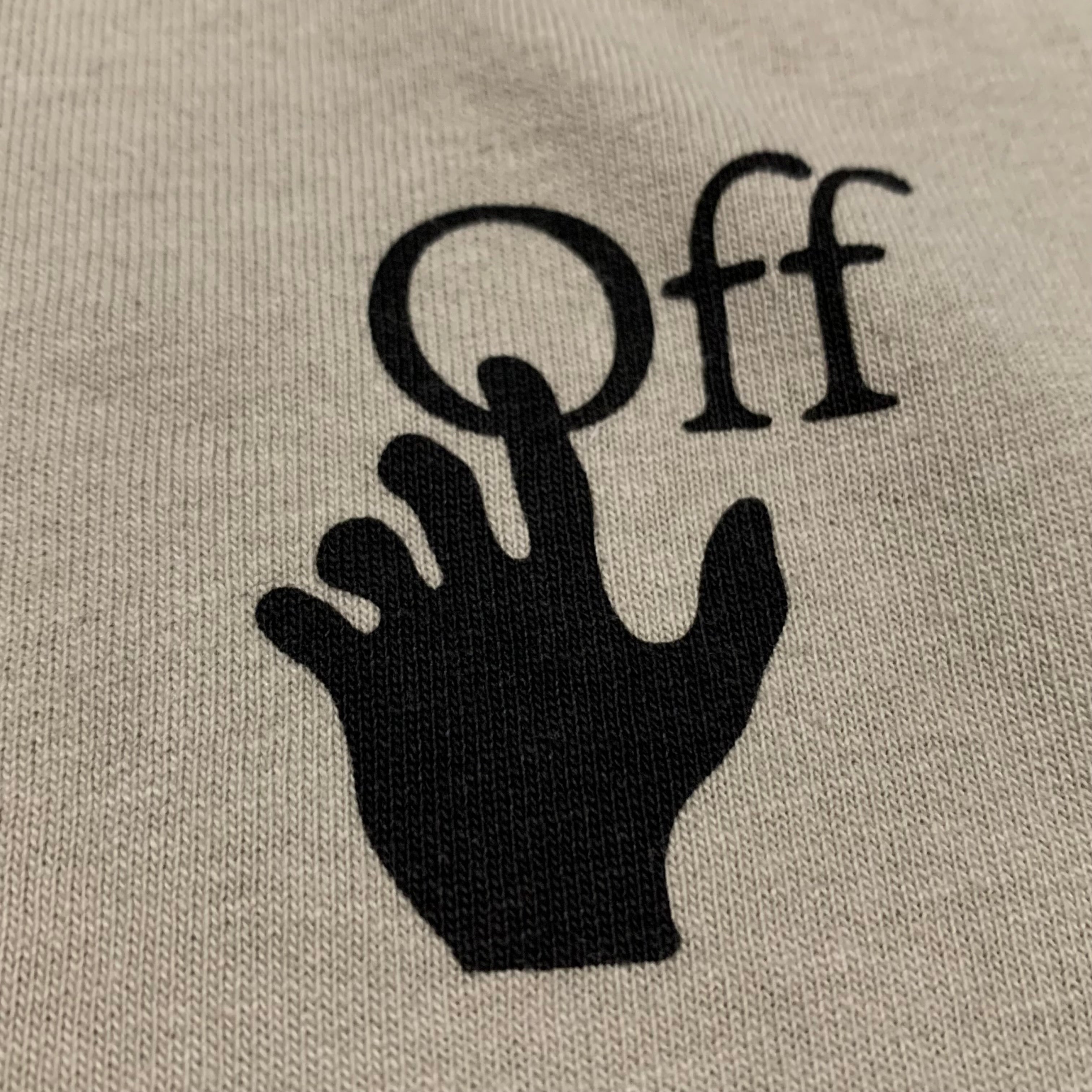 Off White Small Bubble Arrows Beige Tee Virgil Abloh