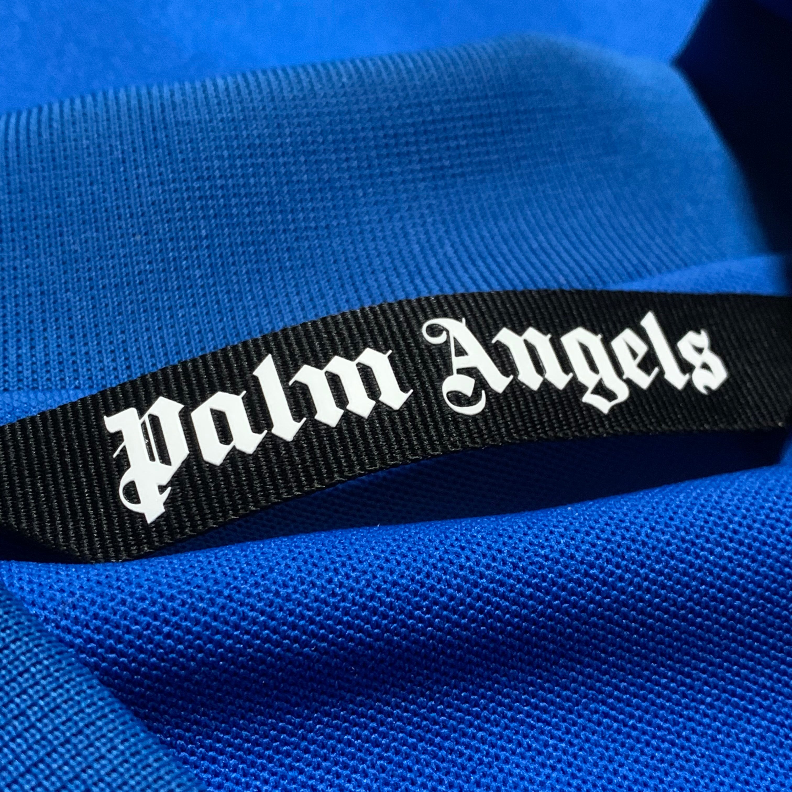 Palm Angels XL Track Jacket Electric Blue Zipped Bomber Classic 2022