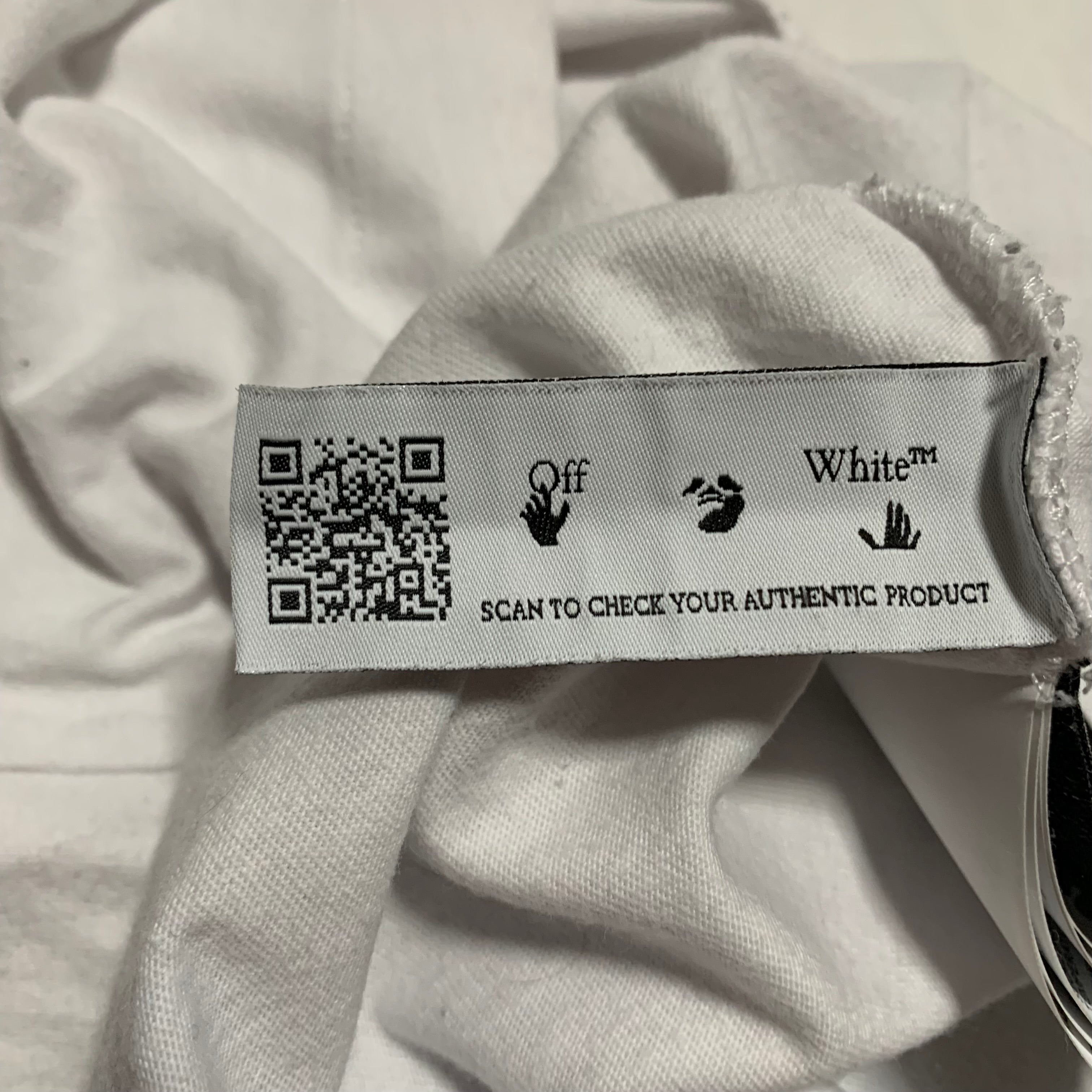 Off White Medium Spray Marker White Tee Virgil Abloh