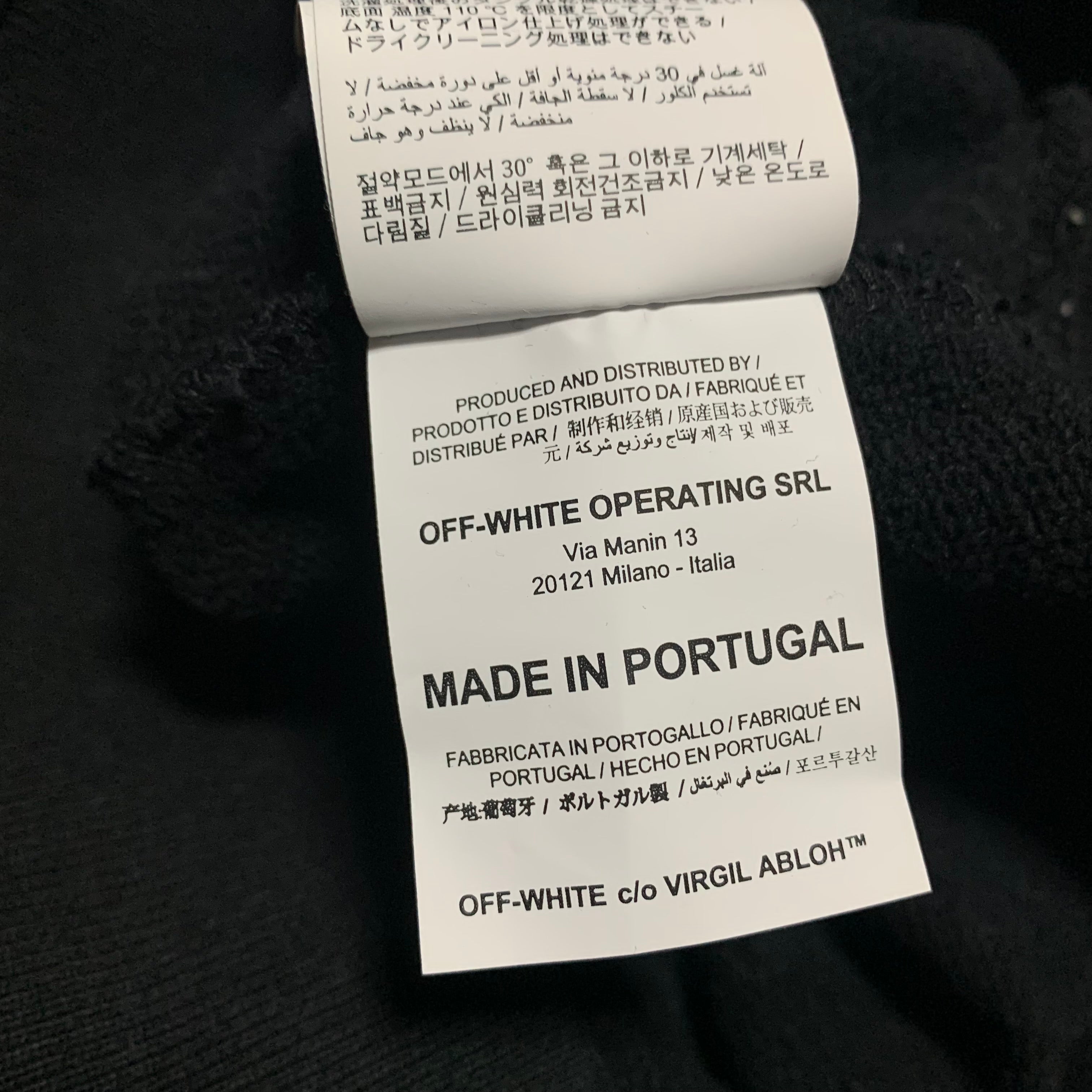 Off White Small Arachno Spider Arrows Hoodie Black Virgil Abloh