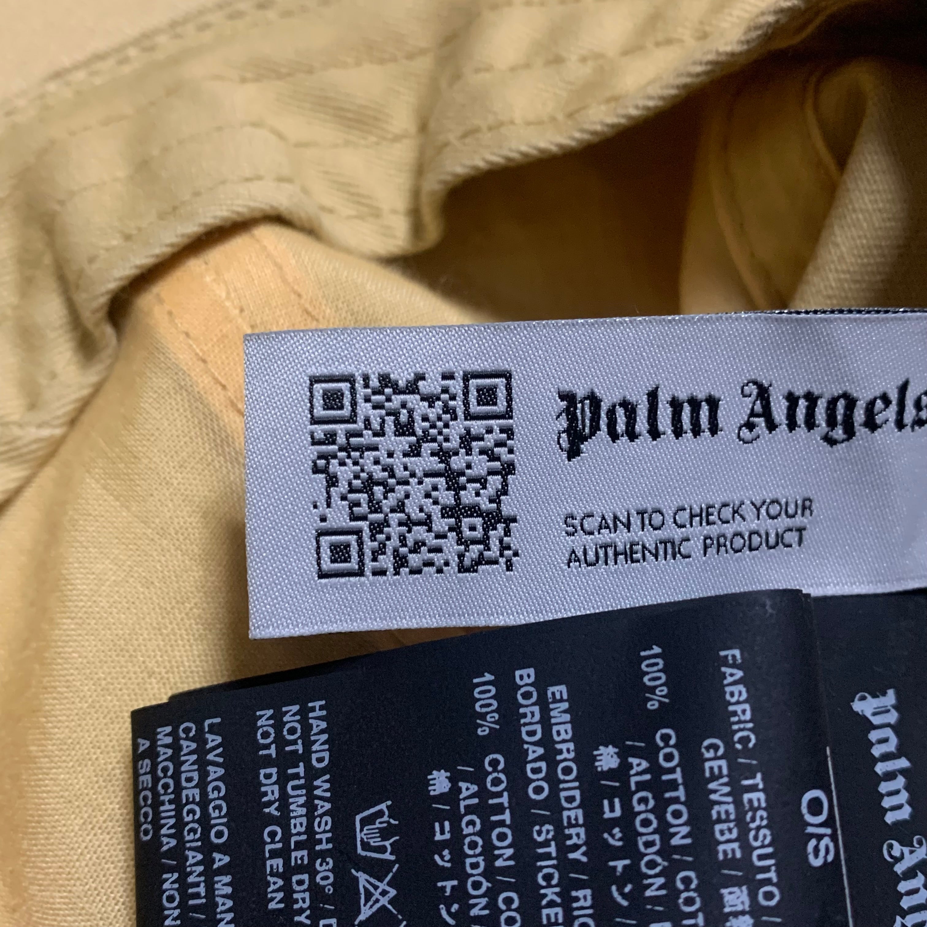 Palm Angels Cap Beige Tan Baseball Cap Hat