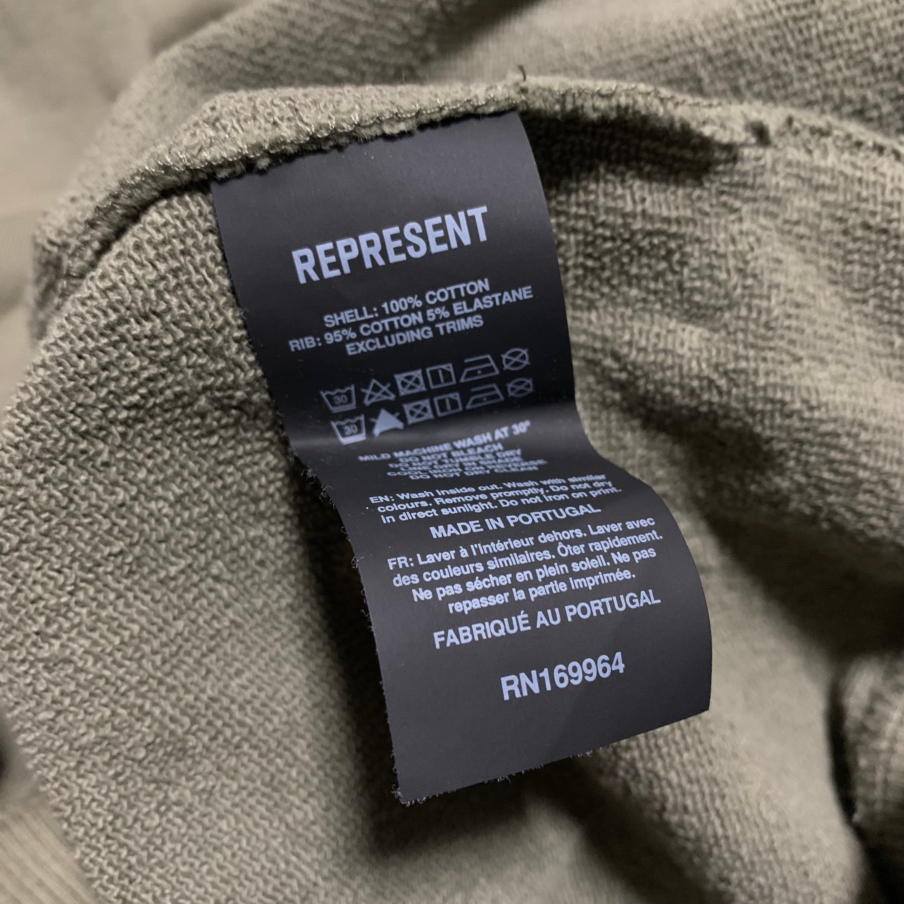 Represent Medium Owners Club Olive Green Sweater Sweatshirt Crewneck