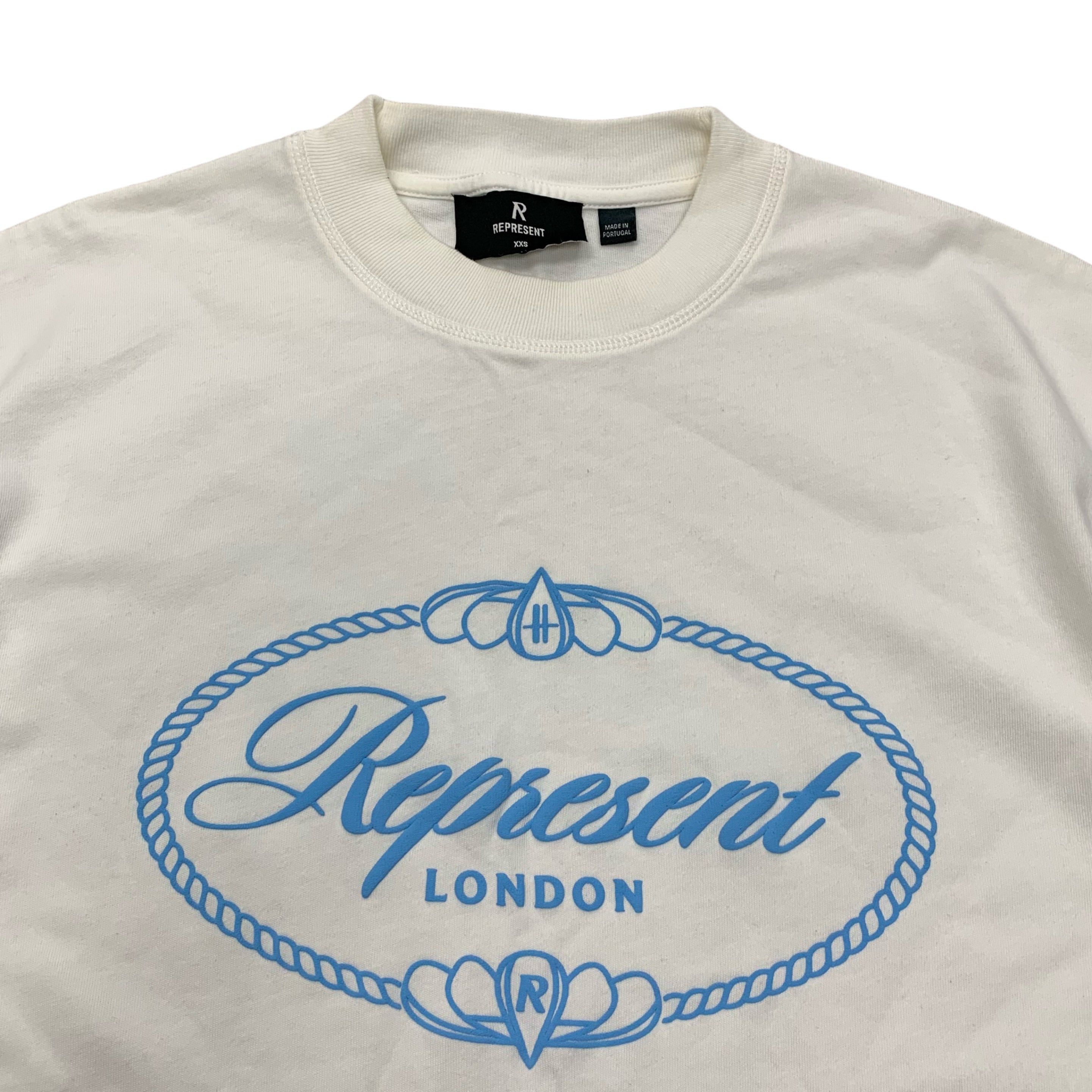 Represent XS Tee Harrods Crest Flat White T-Shirt