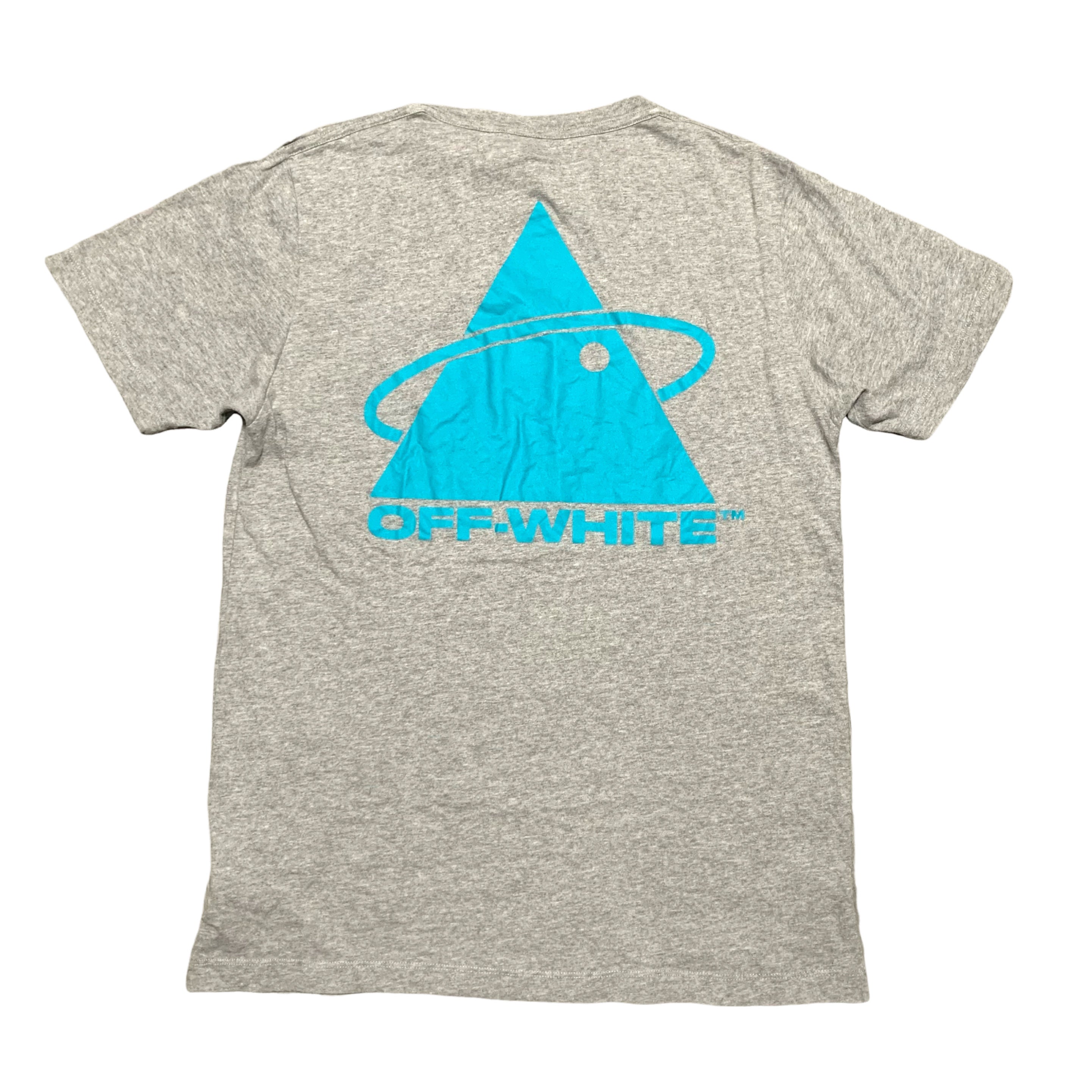 Off White Medium Triangle Grey Tee Virgil Abloh