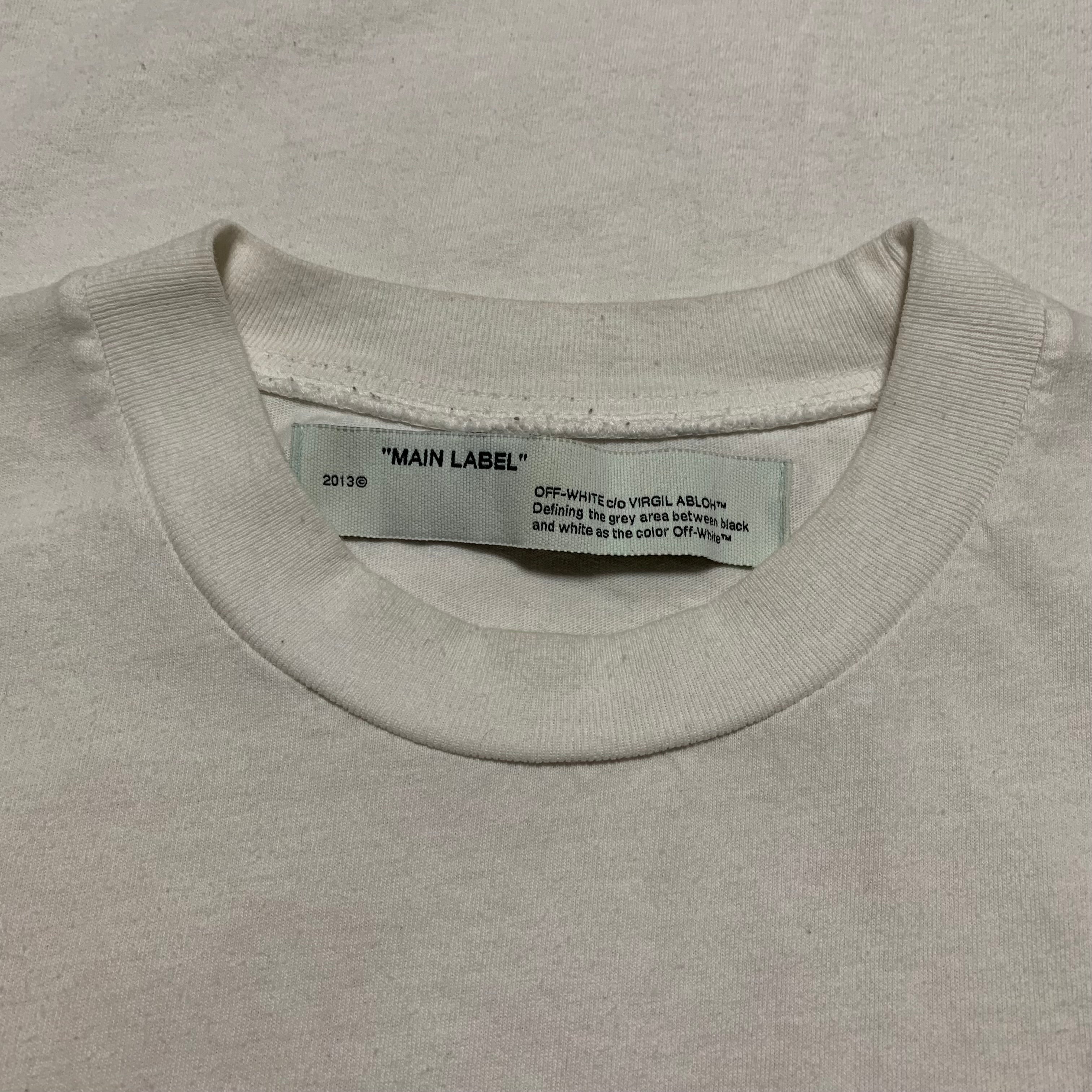 Off White Medium Golden Ratio Arrows White Tee Virgil Abloh 2020