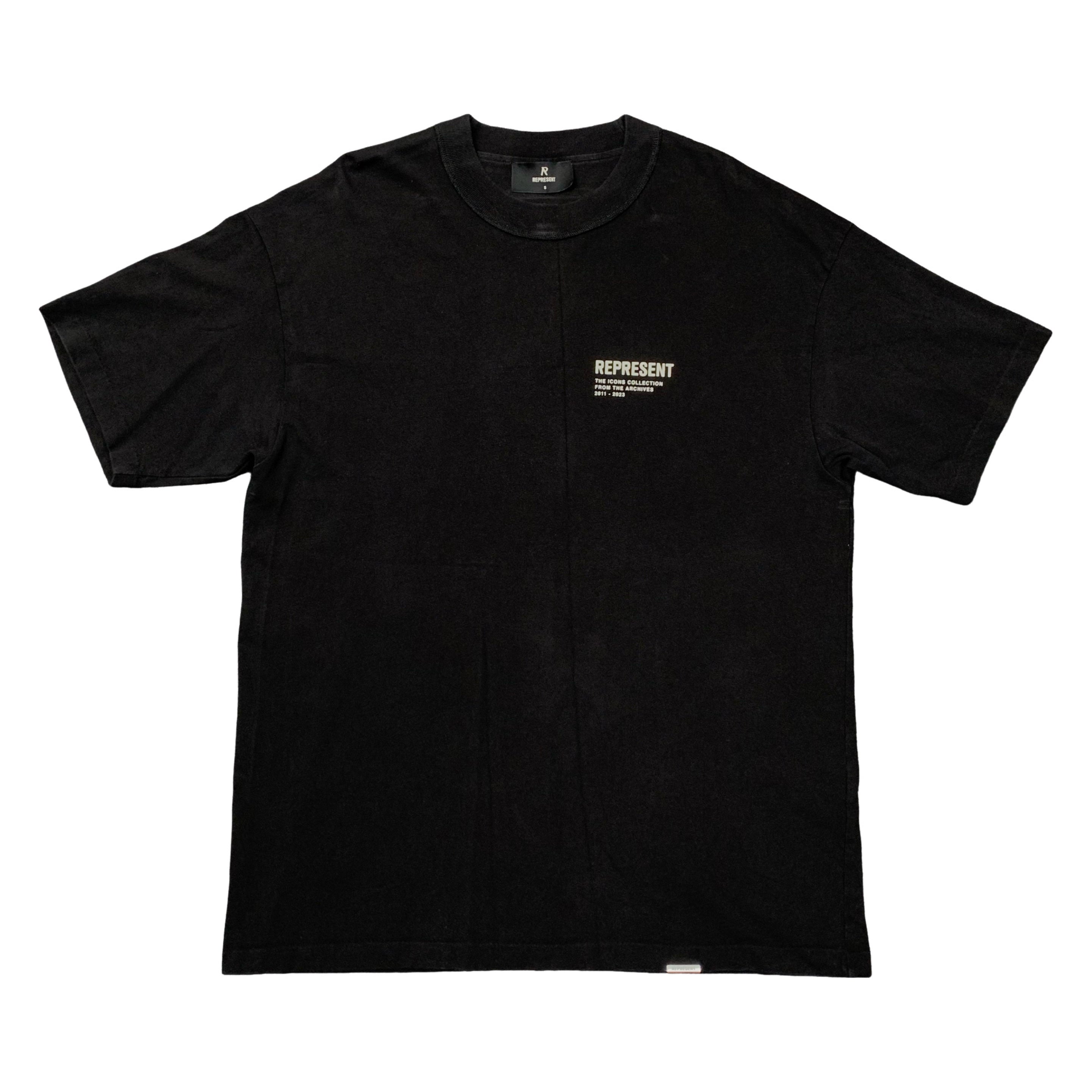 Represent Small Tee Icons Collection Jet Black T-Shirt
