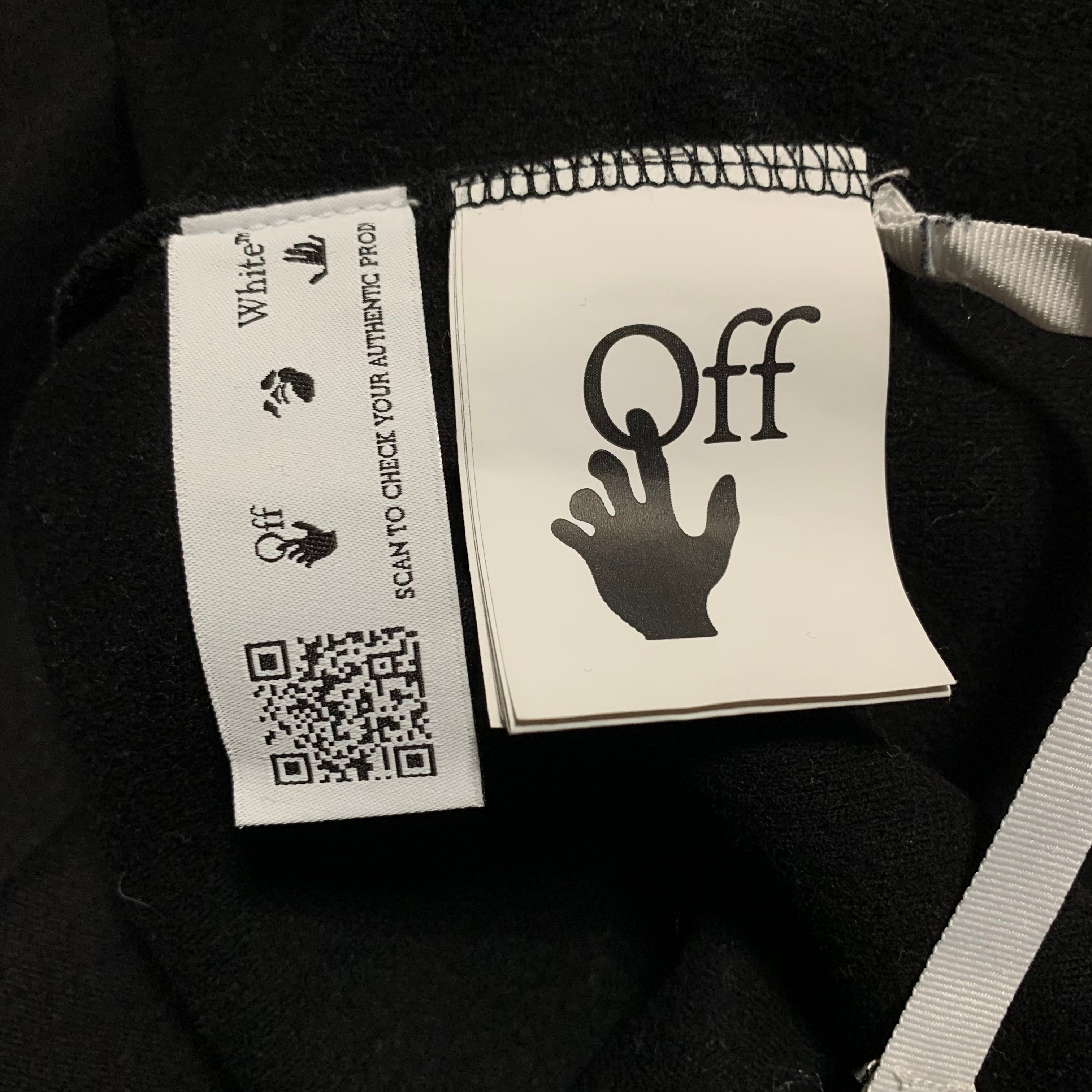 Off White Medium Rainbow Tomboy Black Tee Virgil Abloh