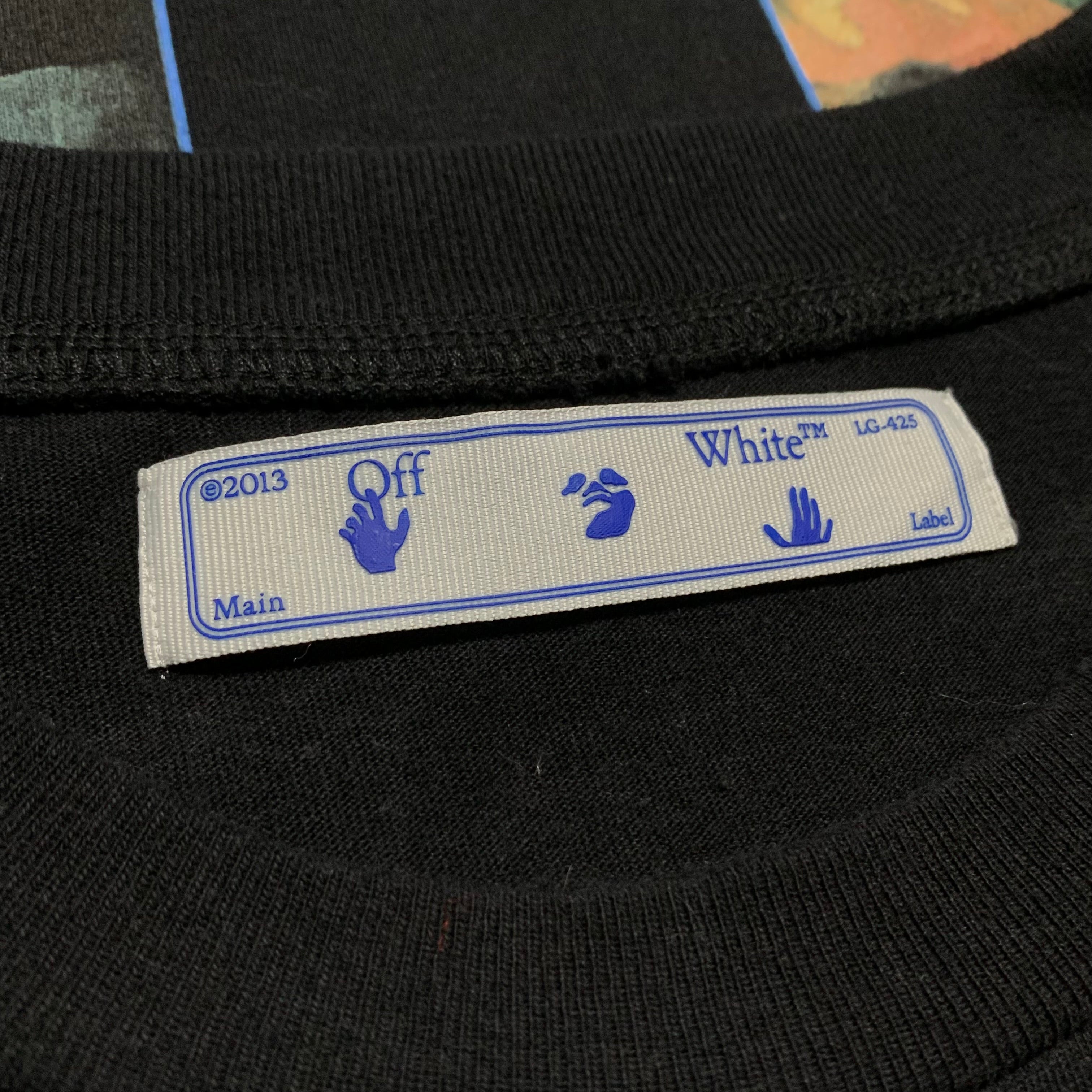 Off White Large Caravaggio Arrows Black Tee Virgil Abloh