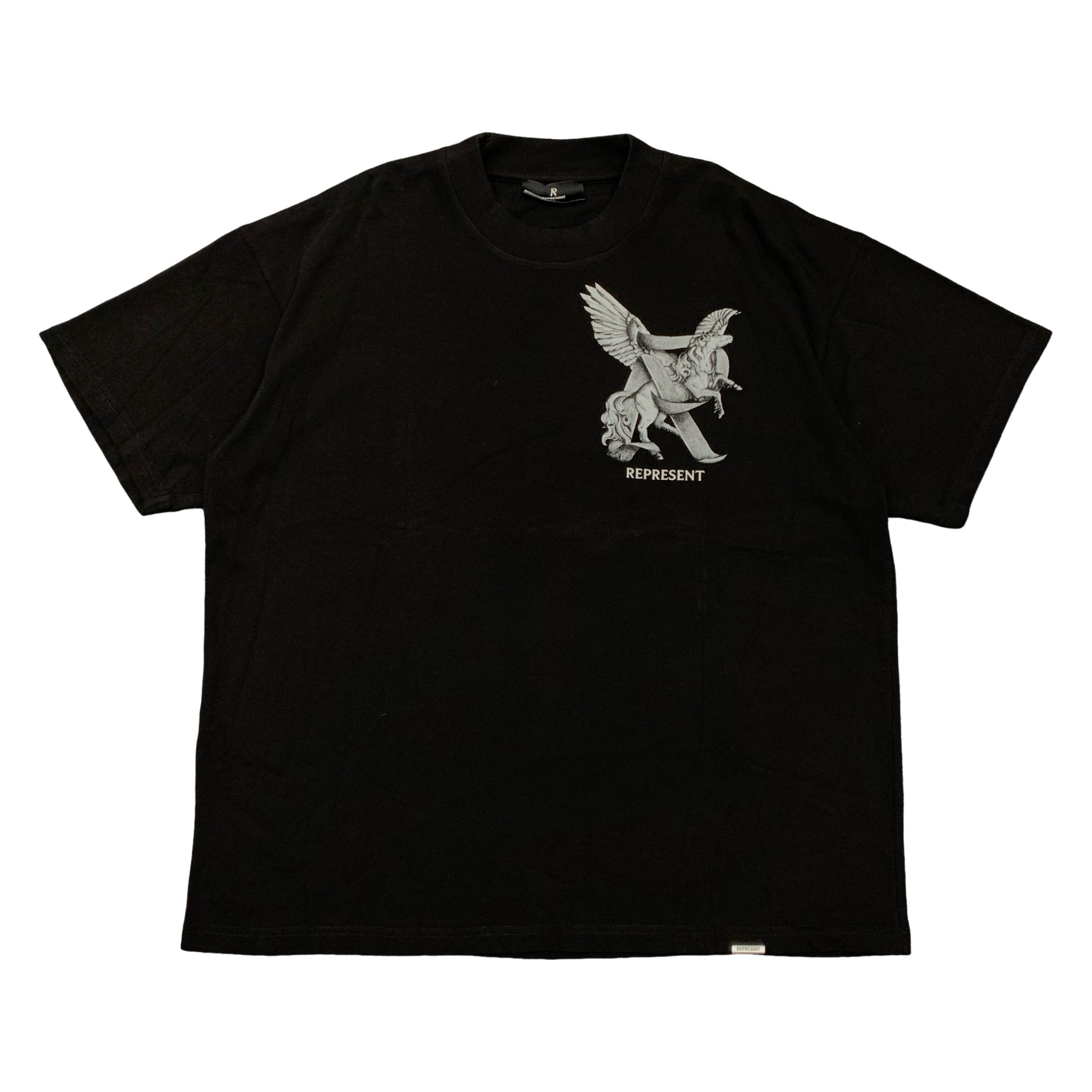 Represent Large Tee Elegance In Motion Jet Black T-Shirt