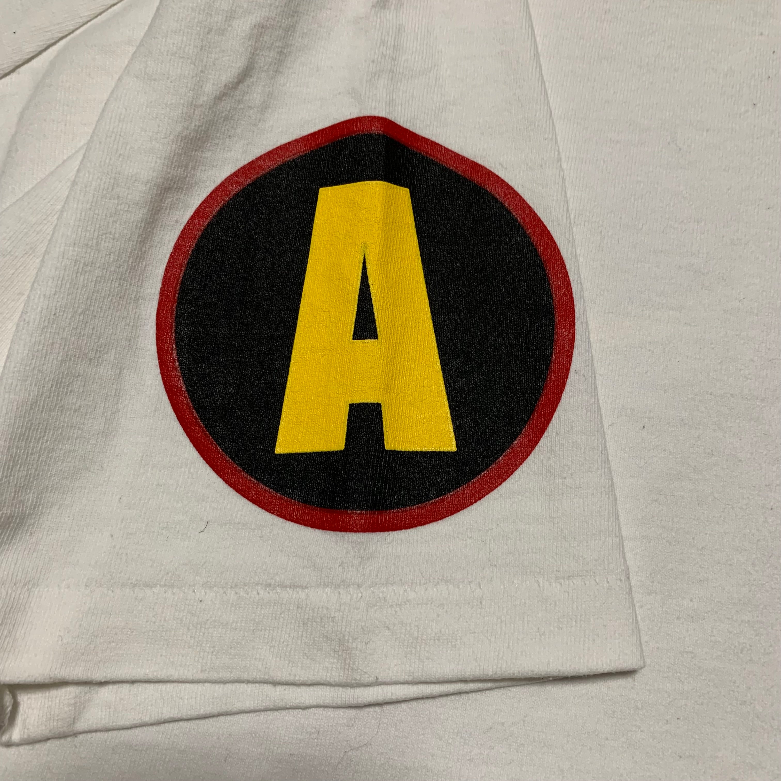 Bape Large Shadow Graphic White Tee A Bathing Ape