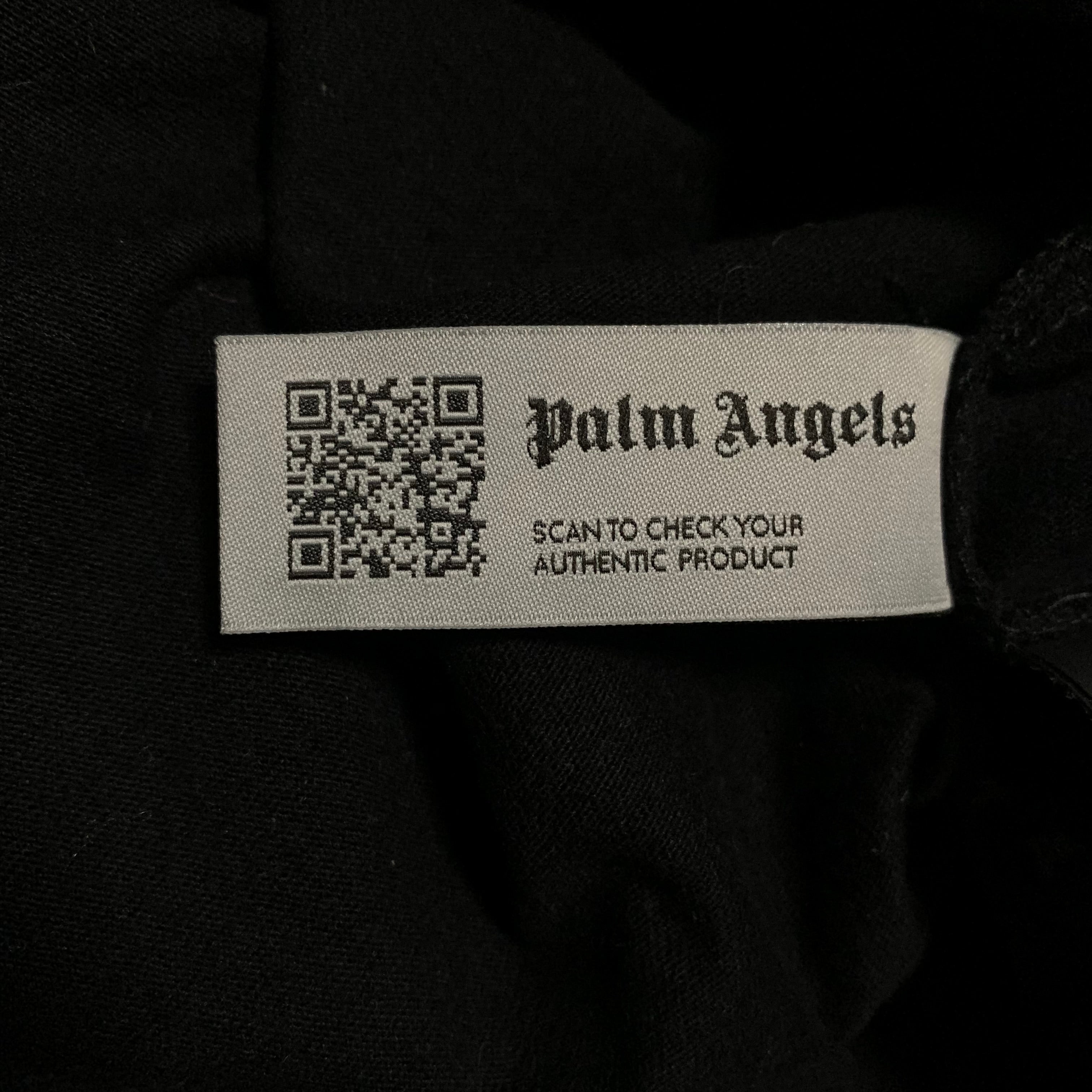 Palm Angels Small Sprayed Bear Black Tee Star