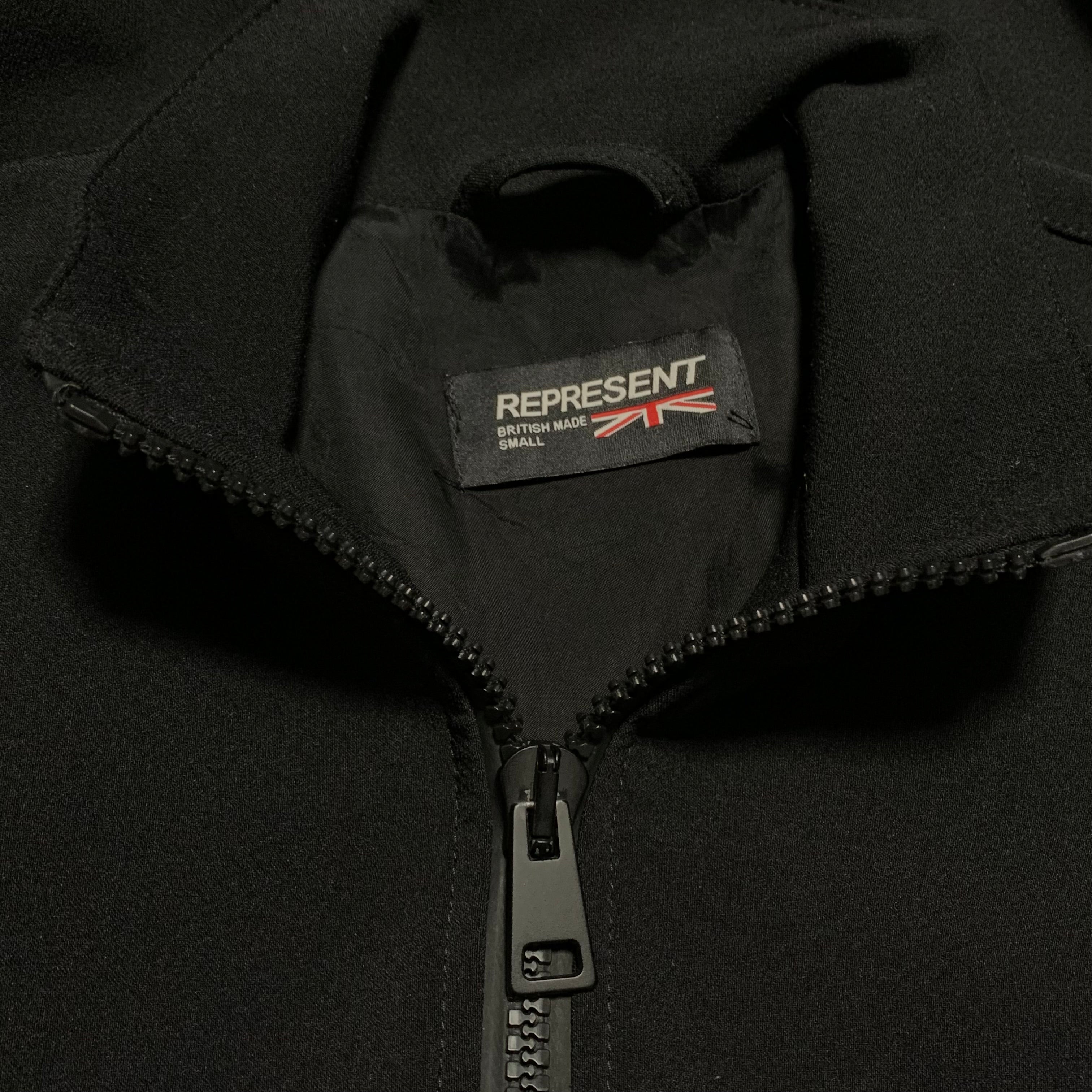 Represent Small Jacket GB Flag Black Track Jacket British Made