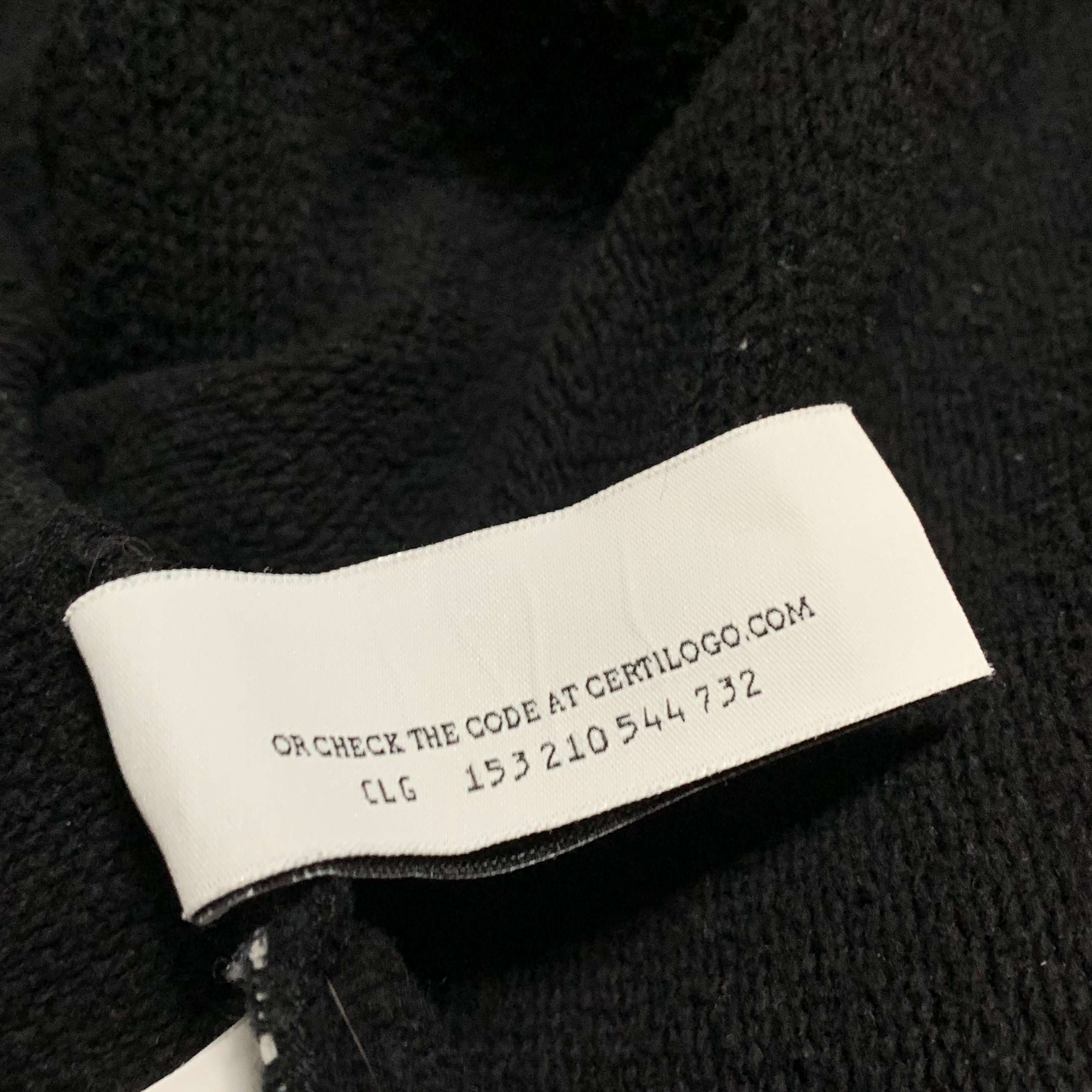 Off White Large Wave Outline Diag Black Sweatshirt Crewneck Virgil Abloh