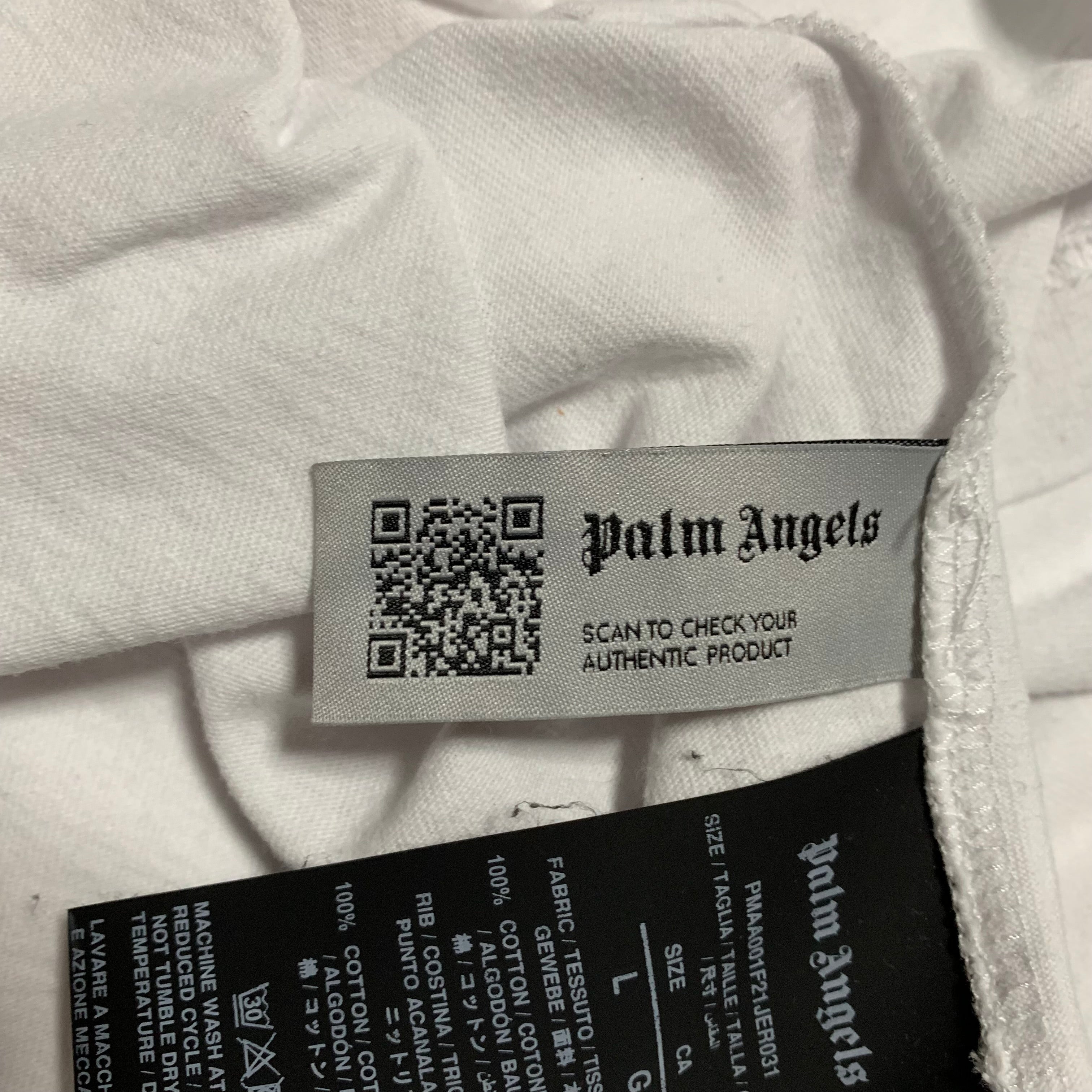 Palm Angels Medium Missoni Bear White Tee