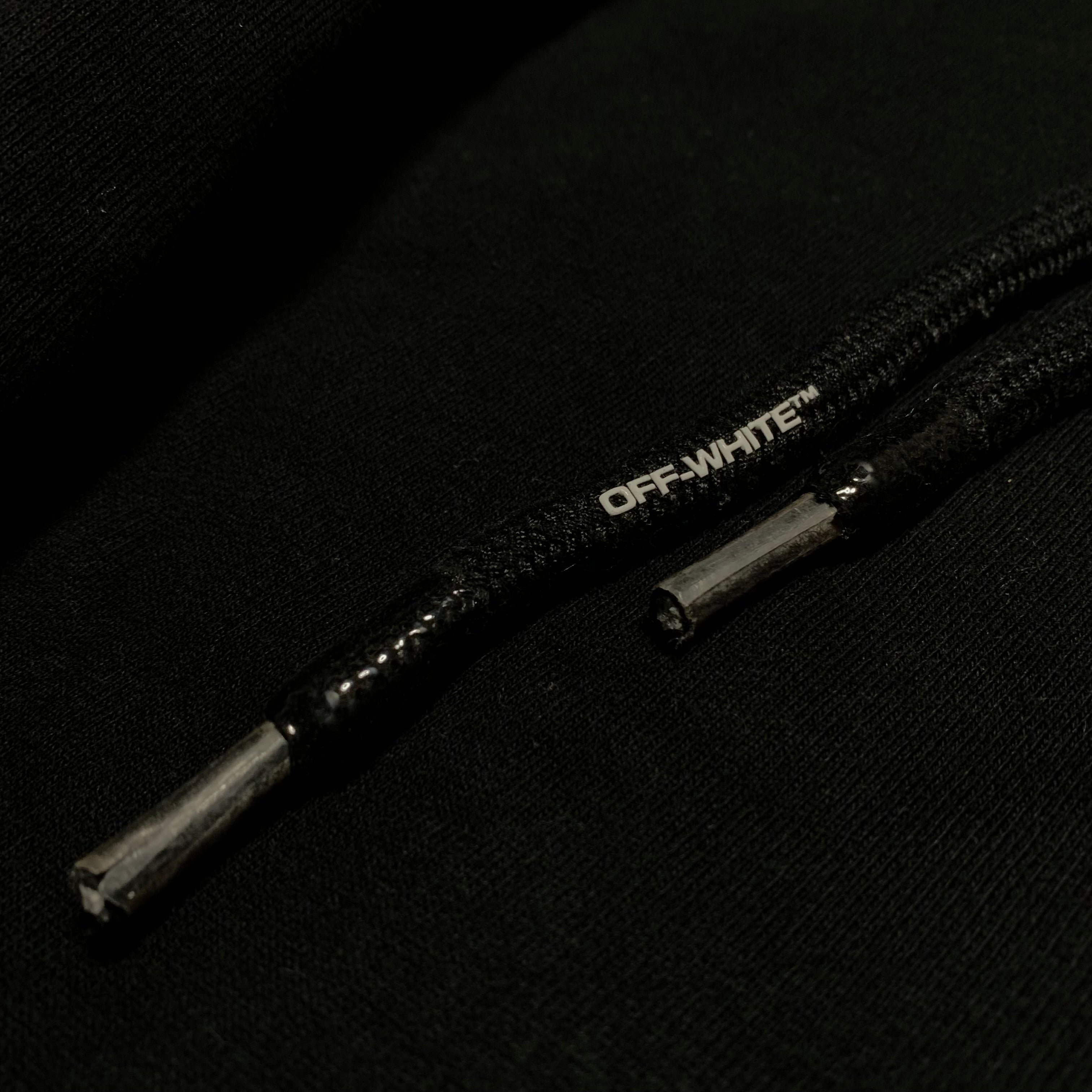 Off White Small Arachno Spider Arrows Hoodie Black Virgil Abloh