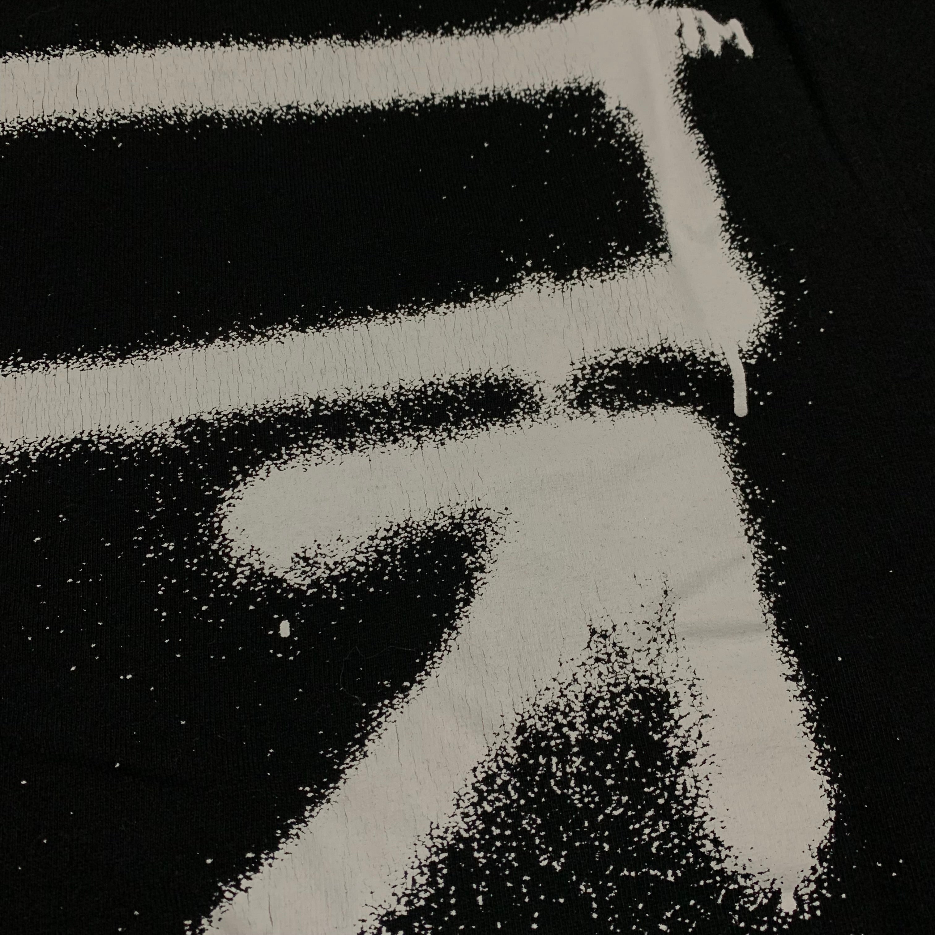 Off White Small Graffiti Arrows Black Tee Virgil Abloh