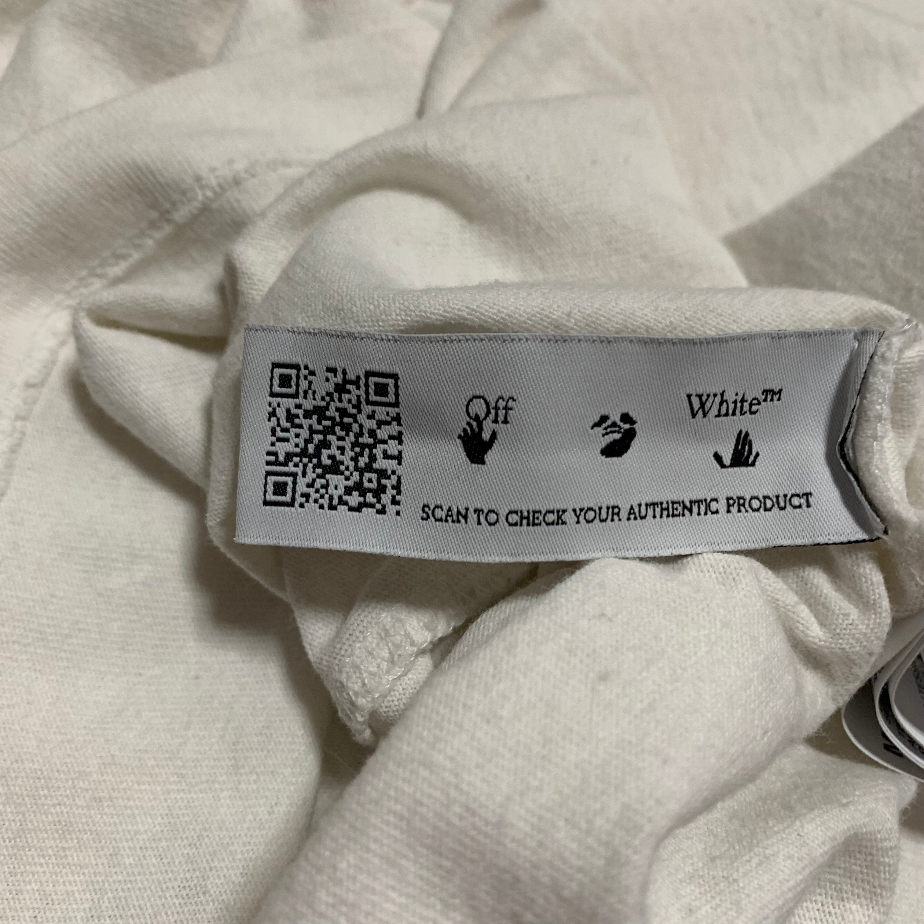 Off White Medium Graffiti Arrows White Tee Virgil Abloh