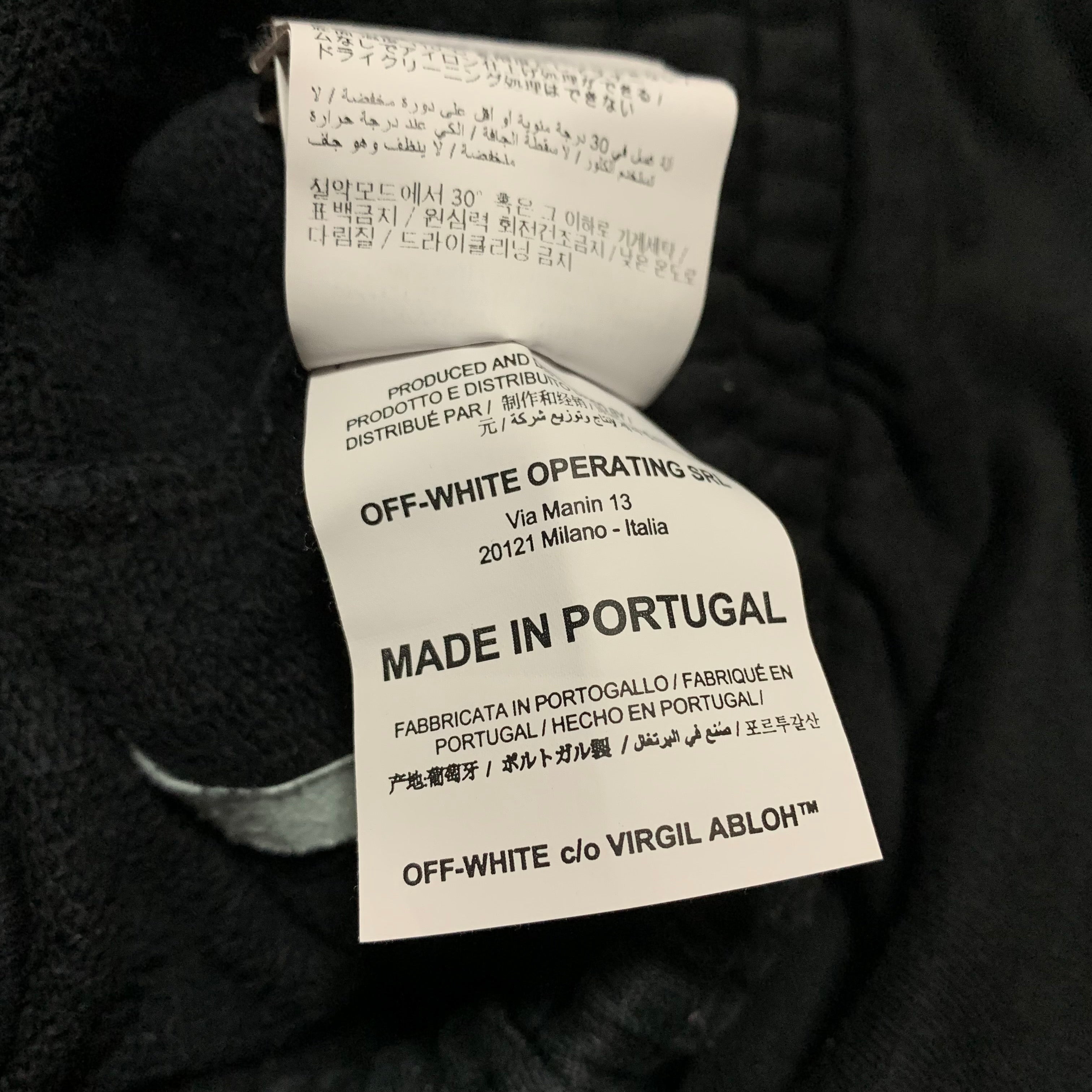 Off White Medium Shorts Rationalism Arrows Black Bottoms Virgil Abloh
