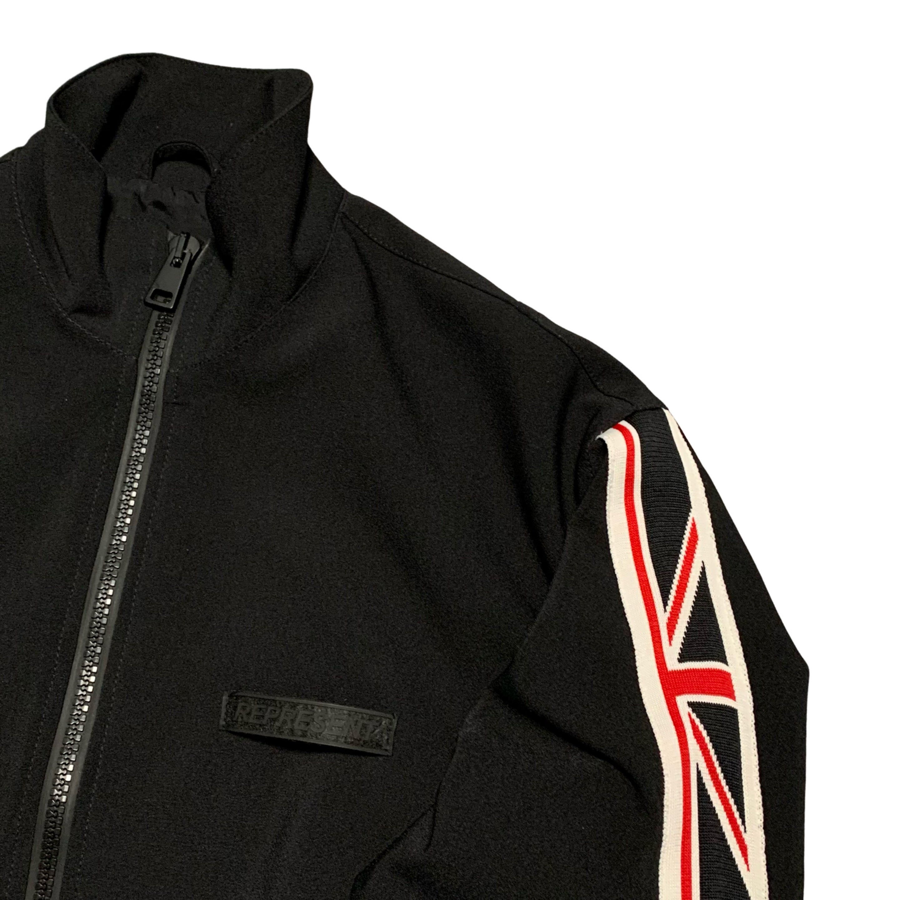 Represent Small Jacket GB Flag Black Track Jacket British Made